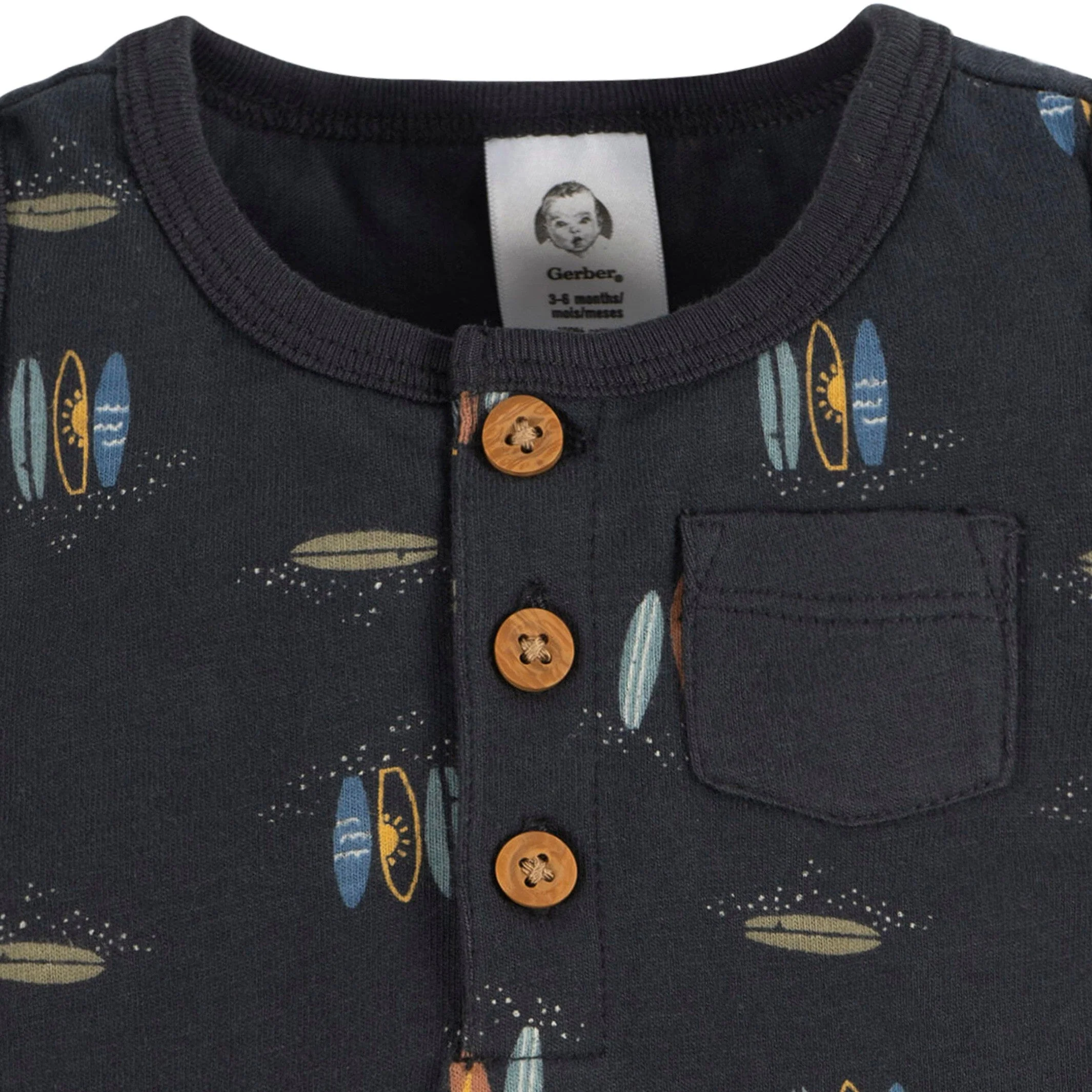 2-Pack Baby Boys Surfing Rompers - Image 6