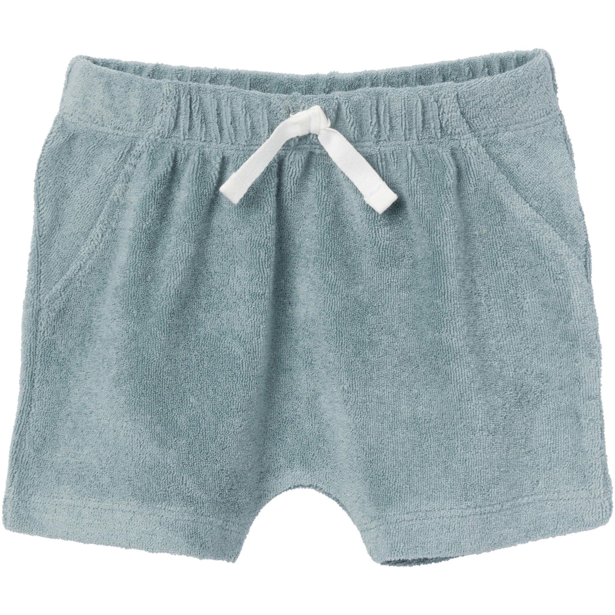 2-Piece Baby Boys Teal Shirt and Shorts Set - Image 4