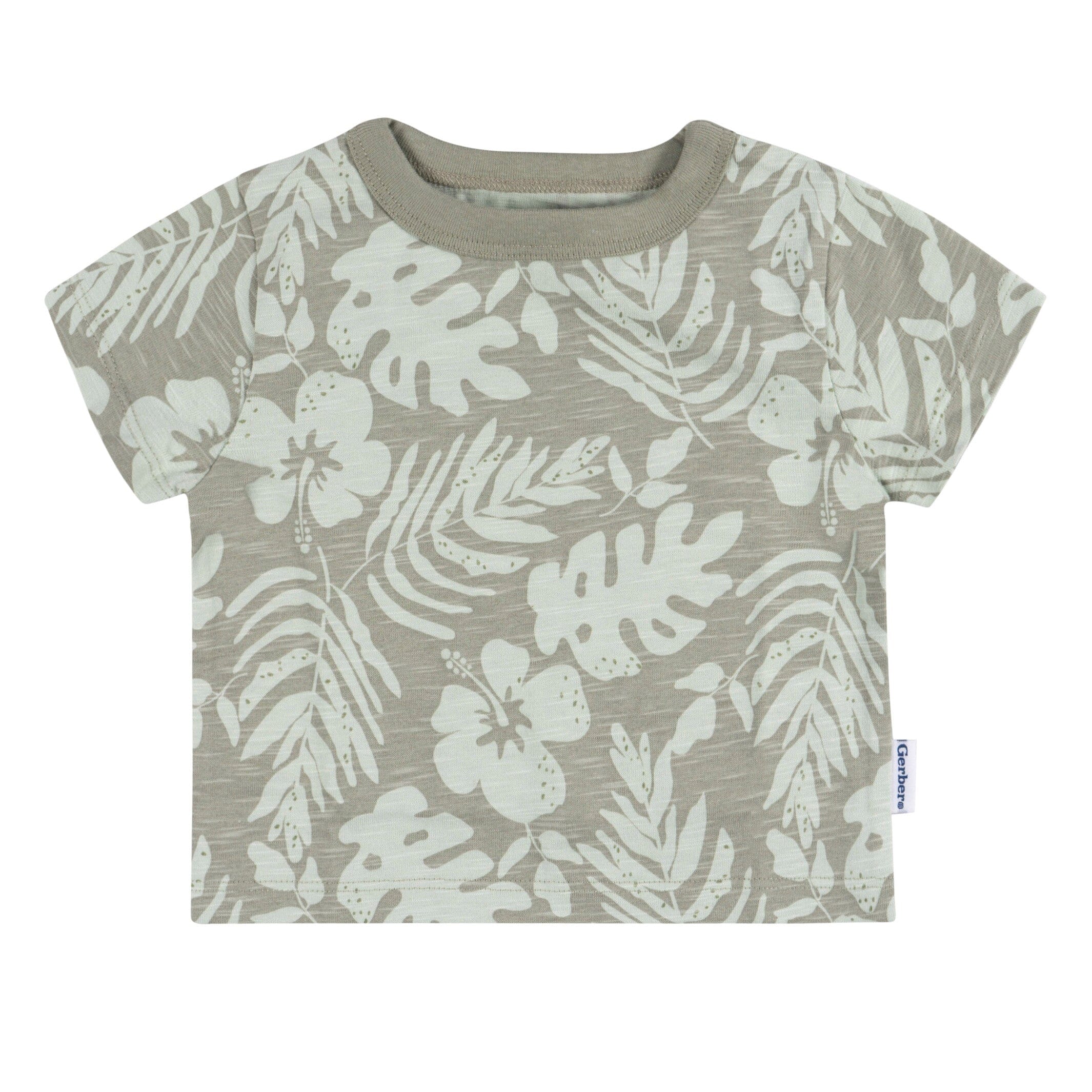 2-Piece Baby and Toddler Boys Tropical Leaves T-Shirt and Shorts Set - Image 5
