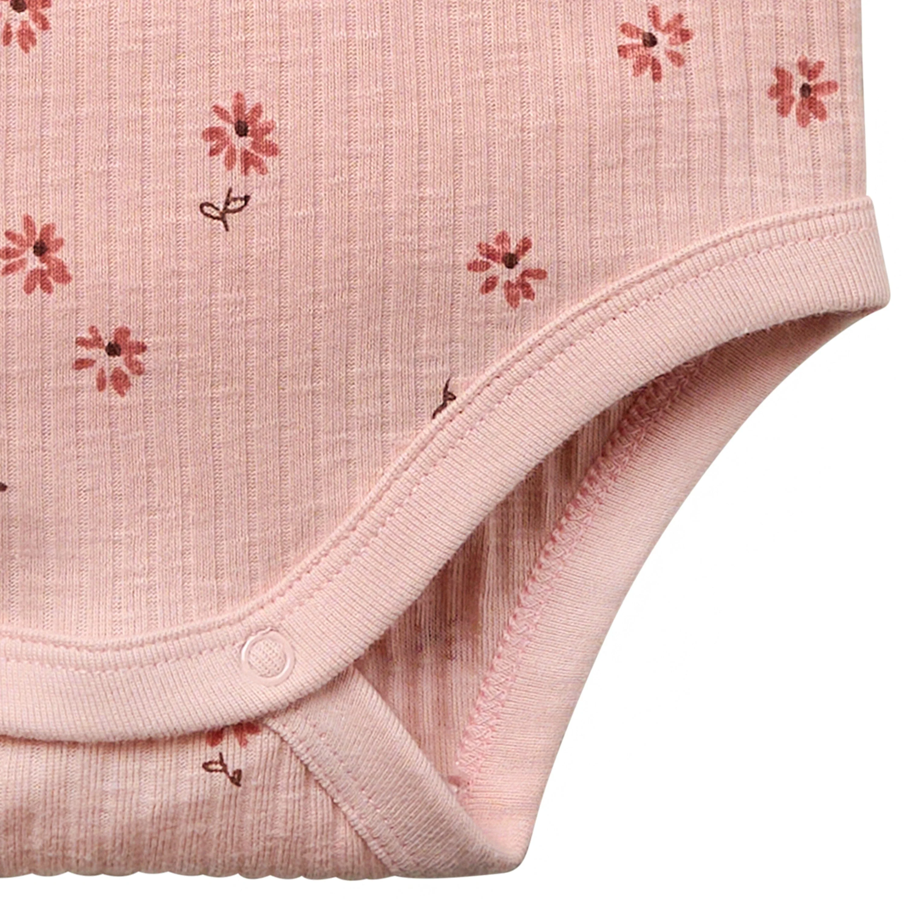 2-Piece Baby Girls Rose Flower Short Sleeve Bodysuit & Pants Set - Image 8
