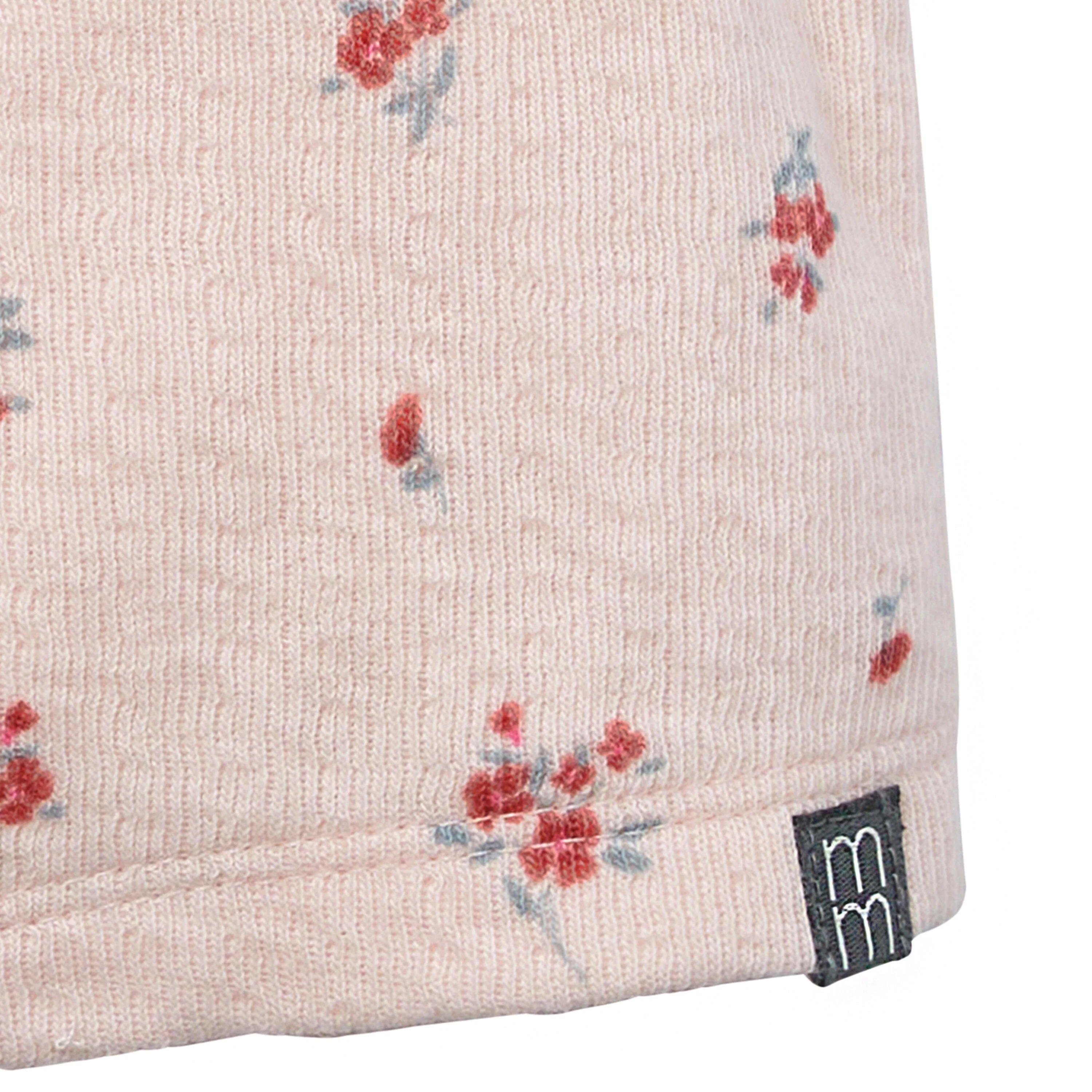 2-Piece Baby Girls Light Rose Bodysuit & Harem Shorts Set - Image 9