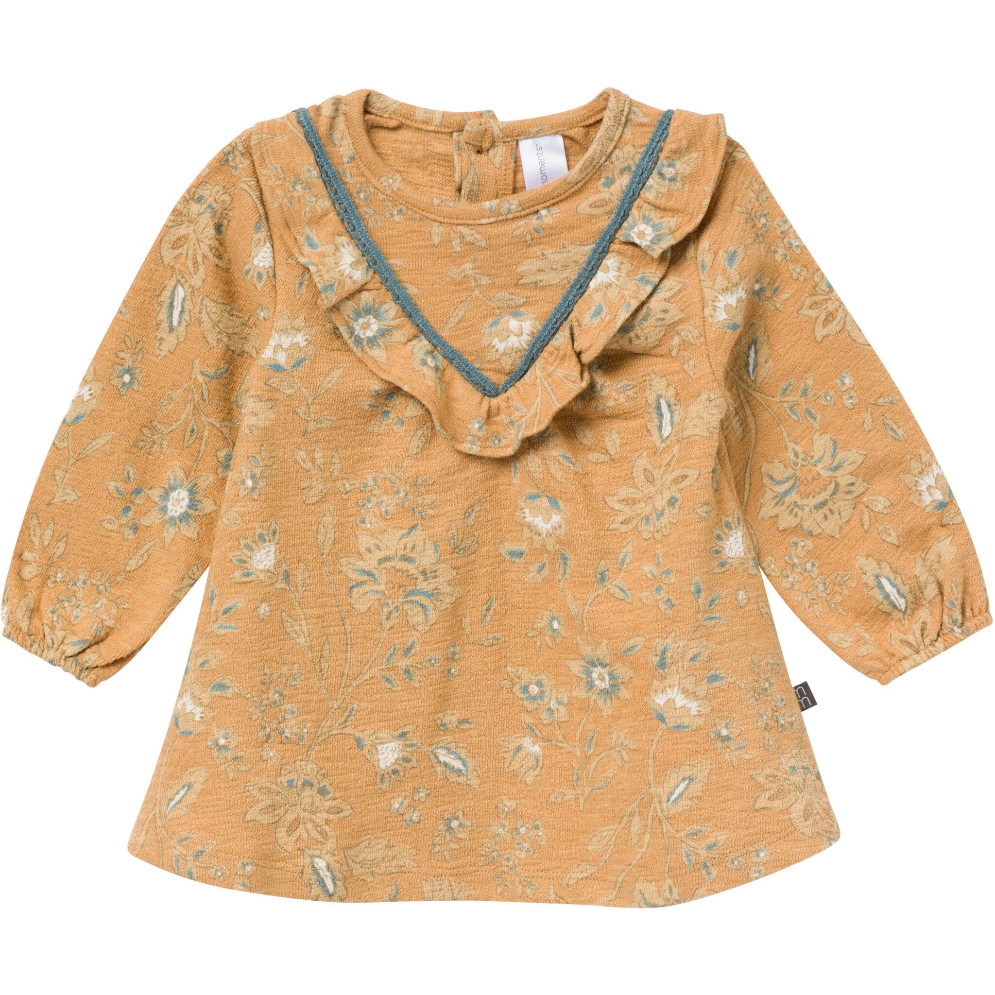 2-Piece Baby Girls Heirloom Floral Dress and Tights Set - Image 4