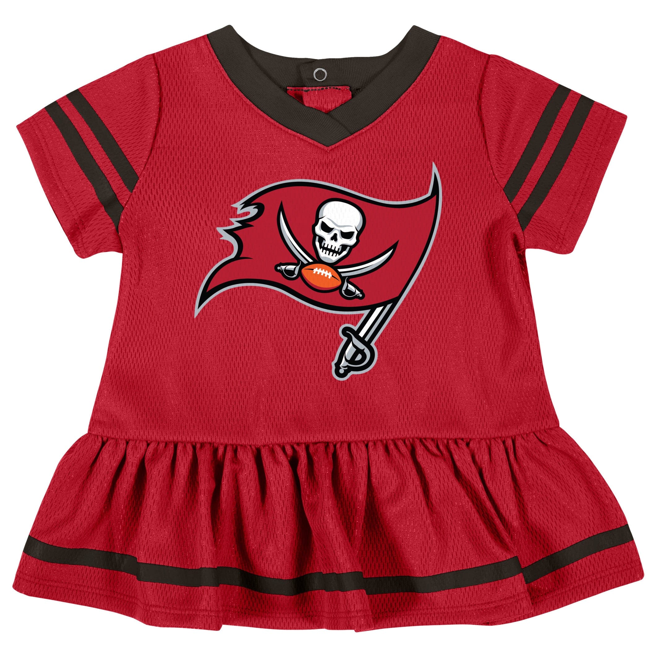 2-Piece Baby Girls Tampa Bay Buccaneers Dress & Diaper Cover Set - Image 6