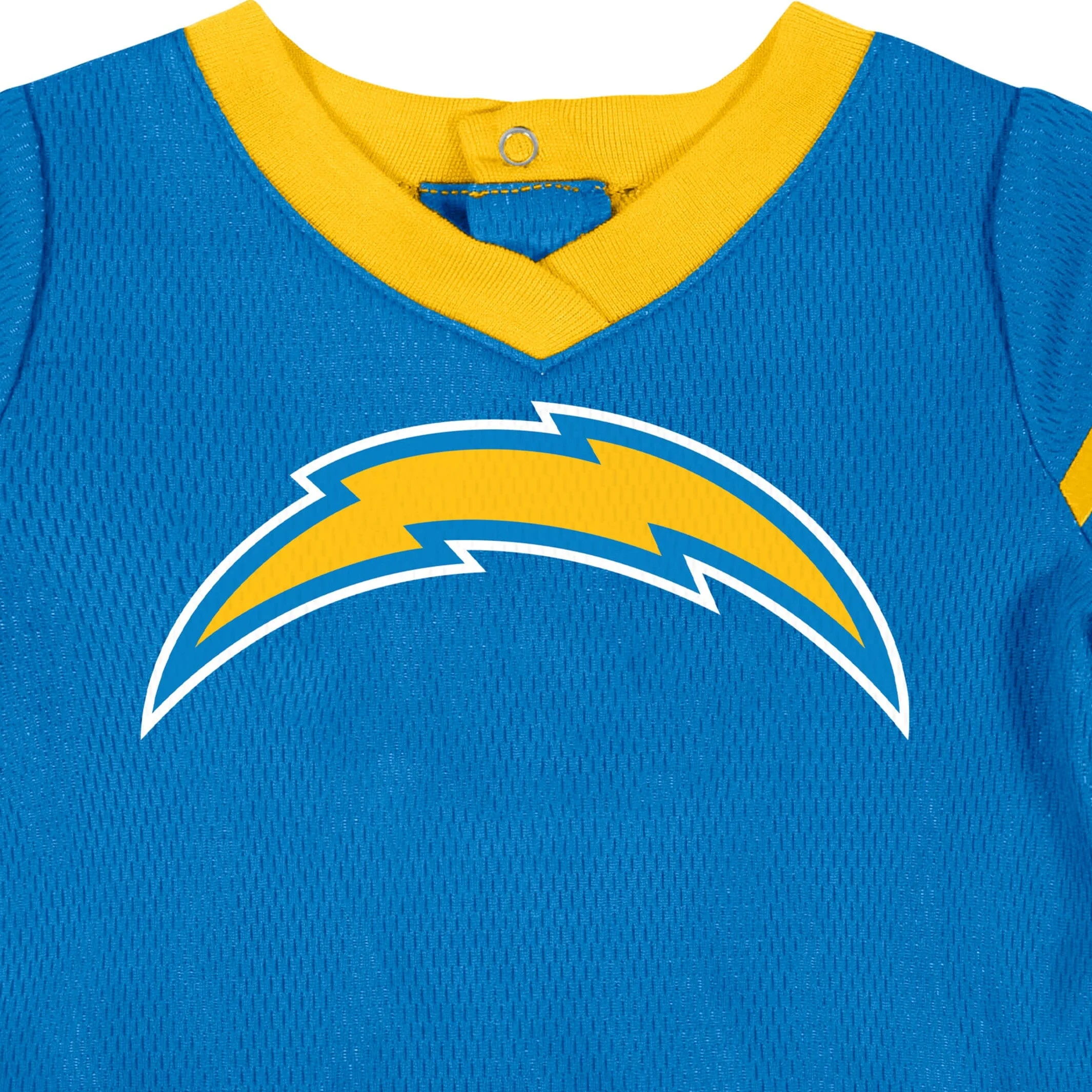 2-Piece Baby Girls Los Angeles Chargers Dress & Diaper Cover Set - Image 3