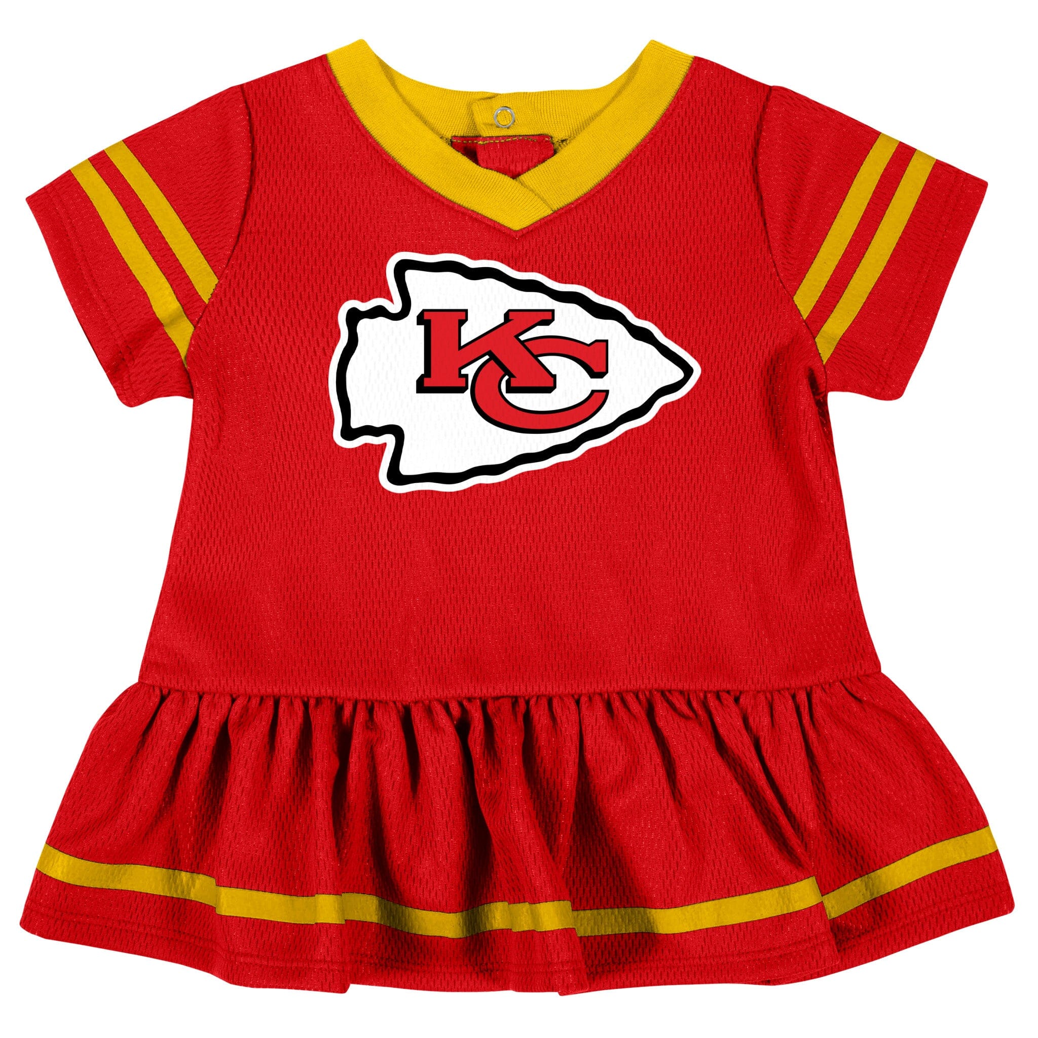 2-Piece Baby Girls Kansas City Chiefs Dress & Diaper Cover Set - Image 4