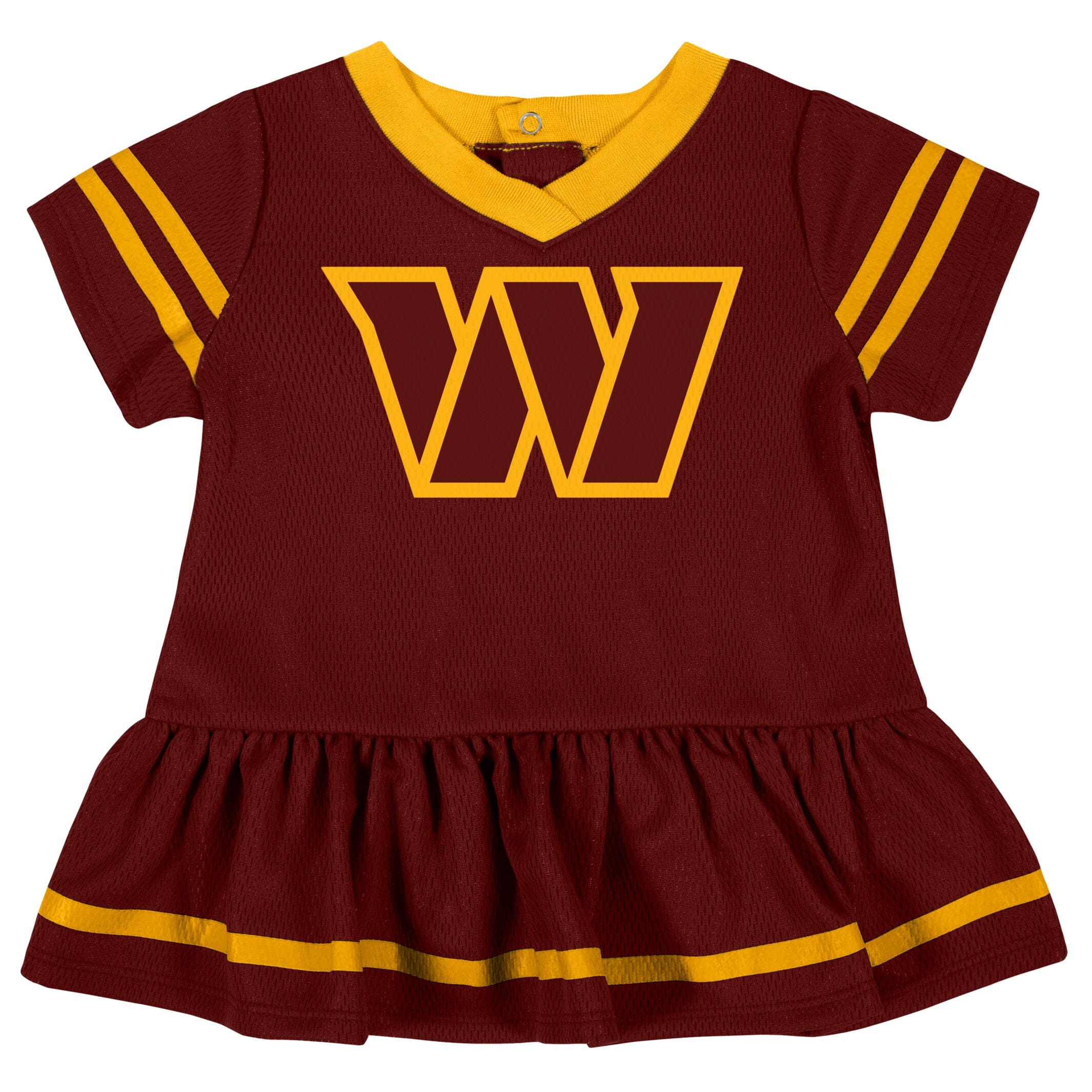 2-Piece Baby Girls Washington Commanders Dress & Diaper Cover Set - Image 2