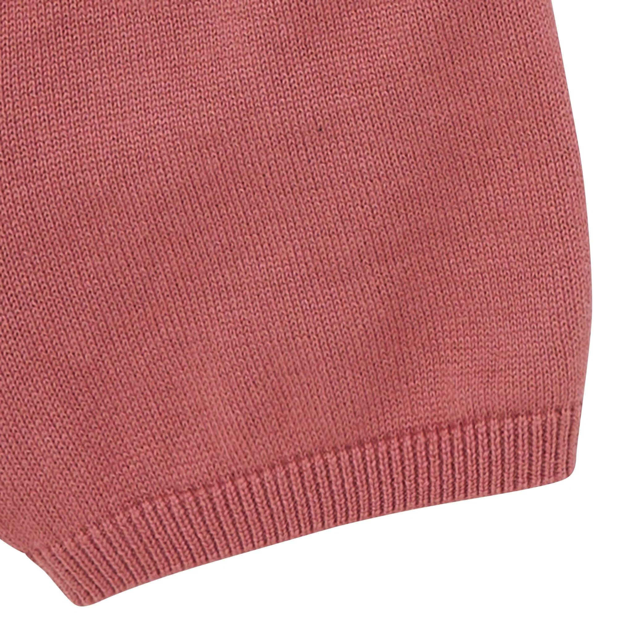 2-Piece Baby Girls Dark Rose Sweater Knit Top and Shorts Set - Image 9