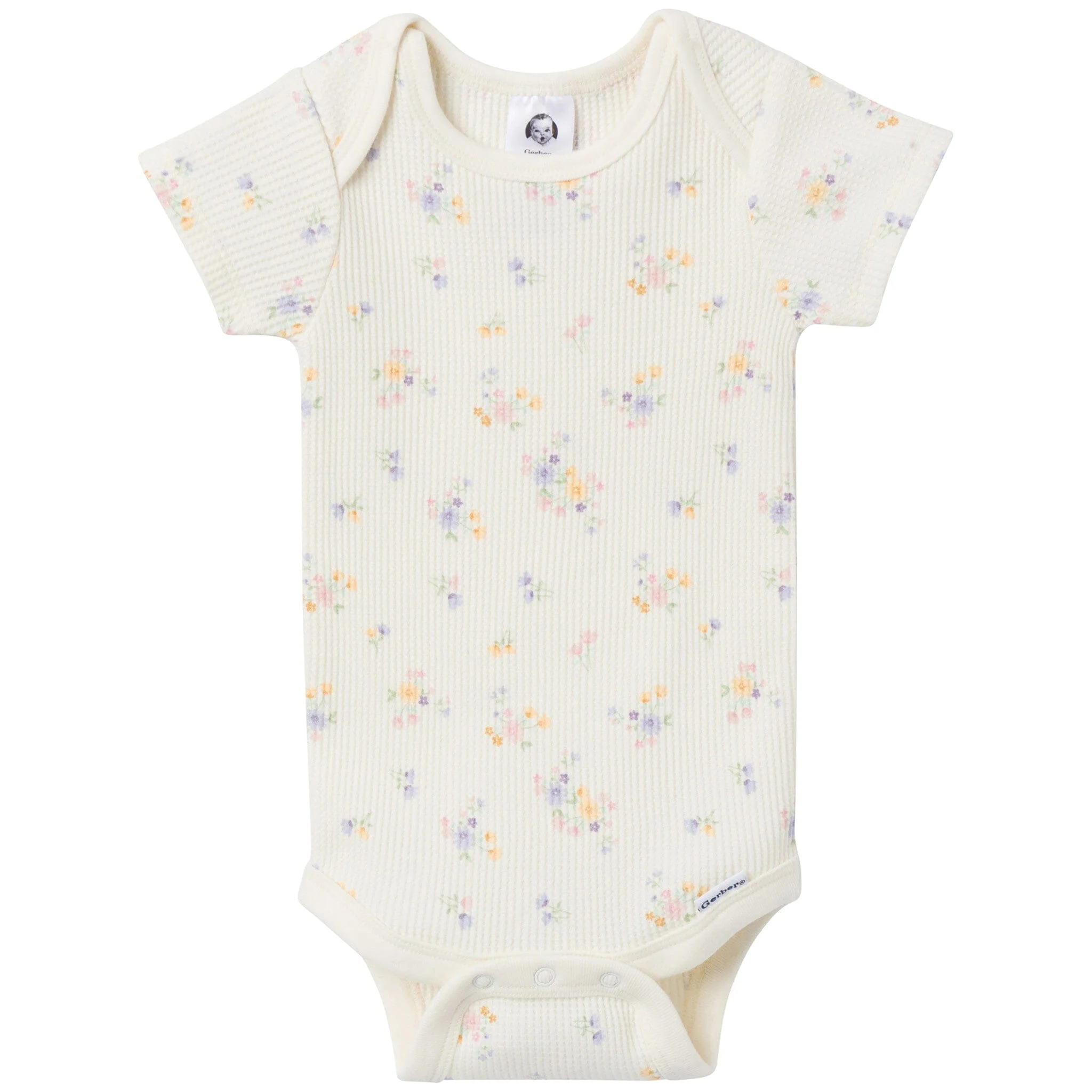 2-Piece Baby Girls Ditsy Floral Onesies® Bodysuit and Pants Set - Image 2