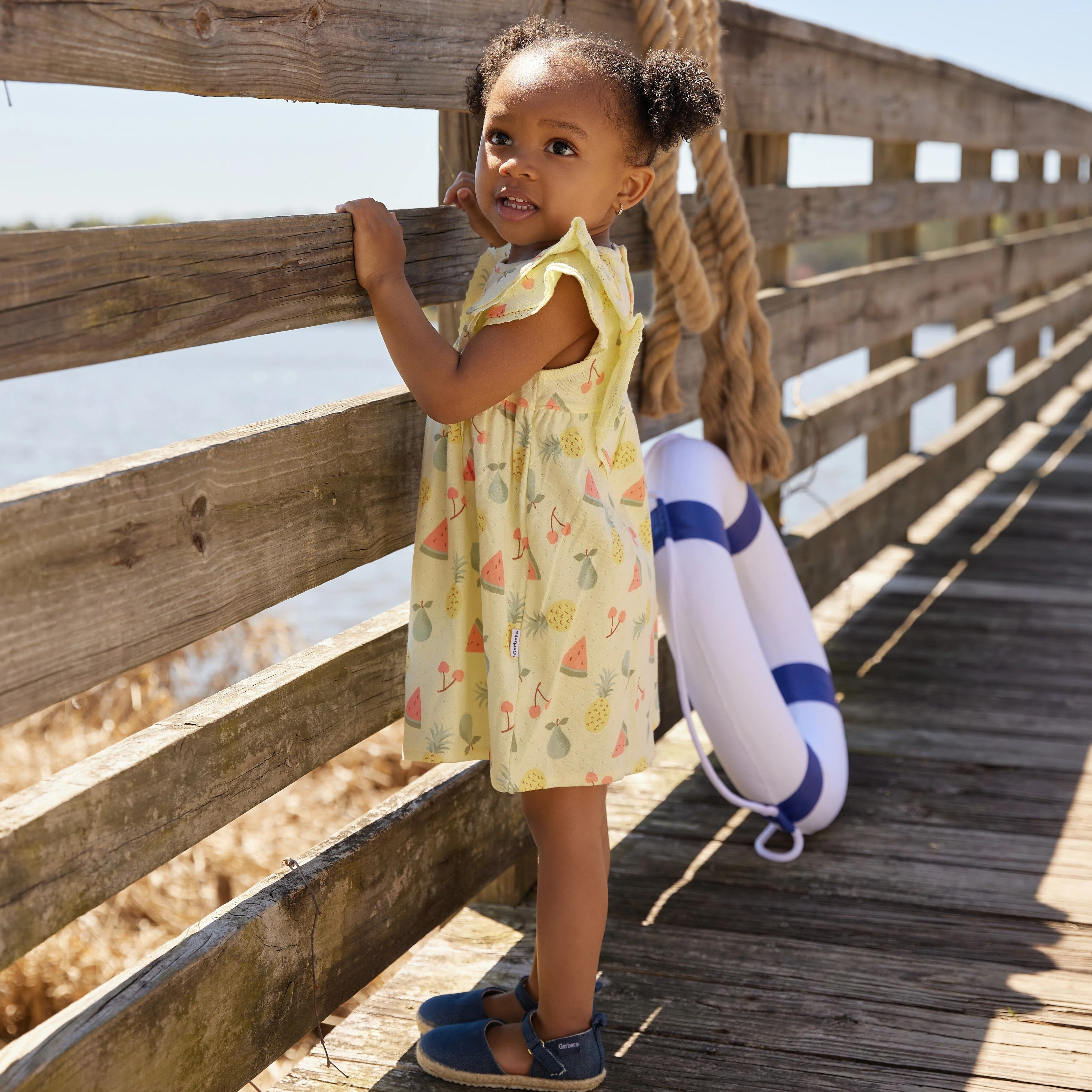 2-Piece Baby Girls Fruit Dress & Diaper Cover Set - Image 2