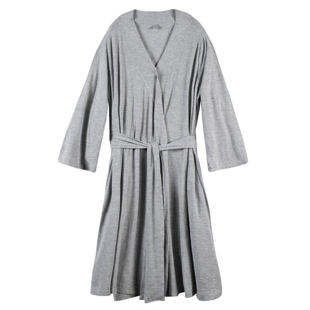 2-Piece Gray Mommy & Me Robe & Swaddle Set - Image 5