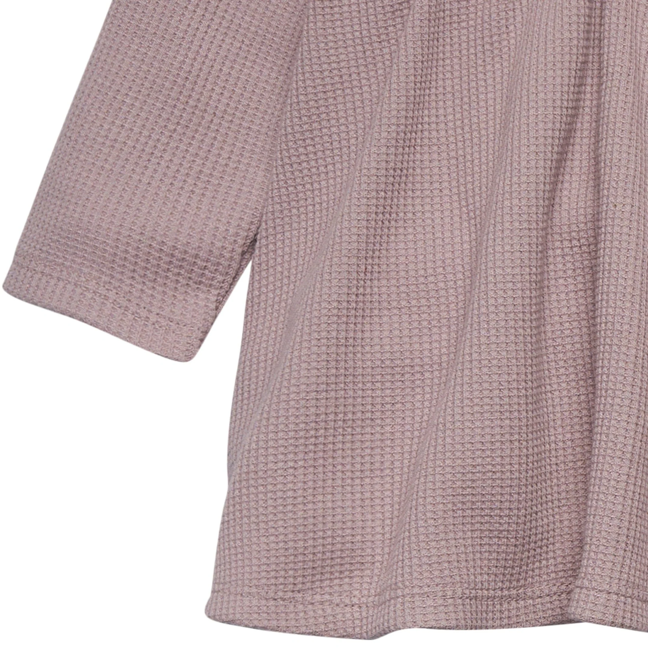 2-Piece Baby Girls Medium Lilac Waffle Dress Set - Image 4