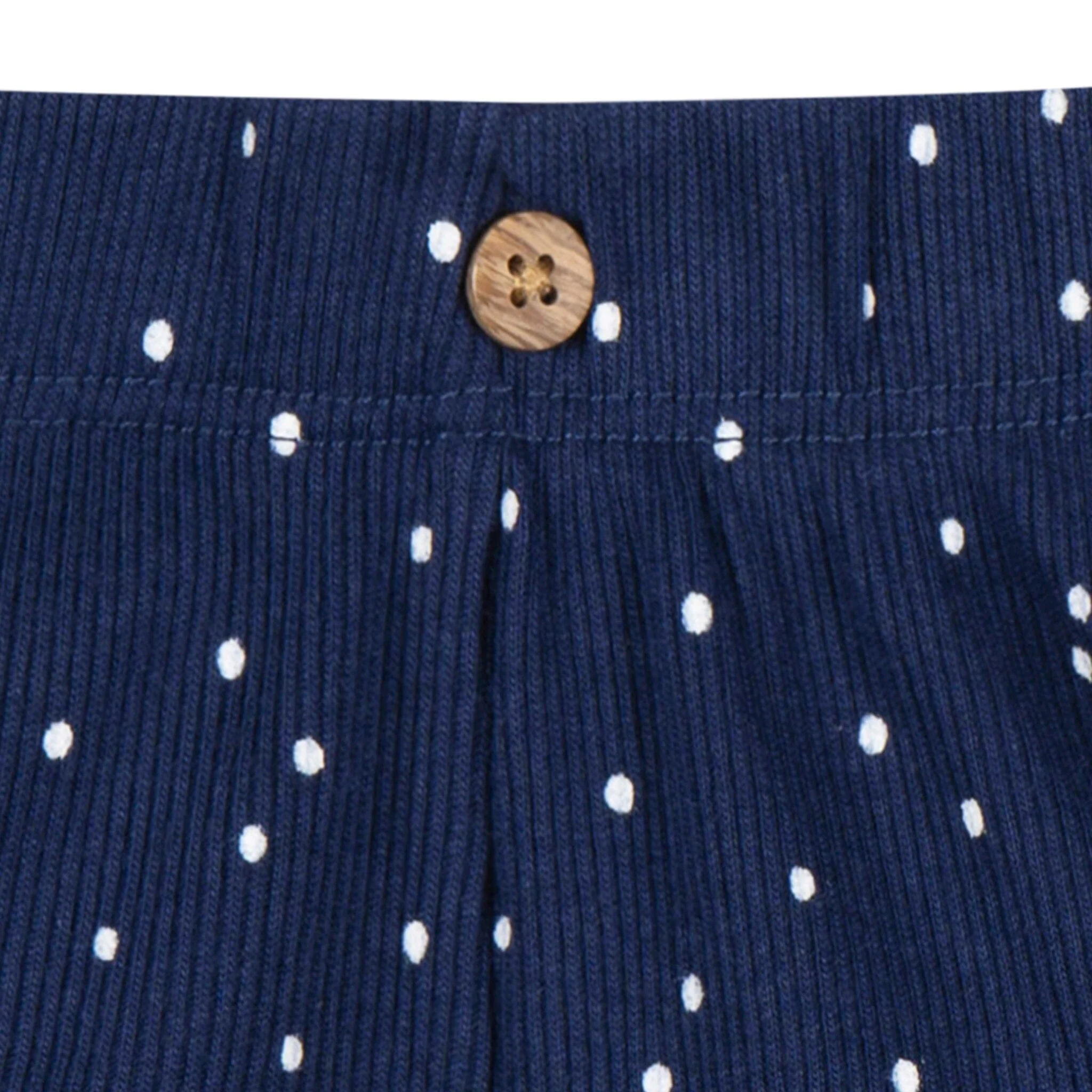 2-Piece Baby Girls Navy Dots Bodysuit & Shorts Set - Image 6