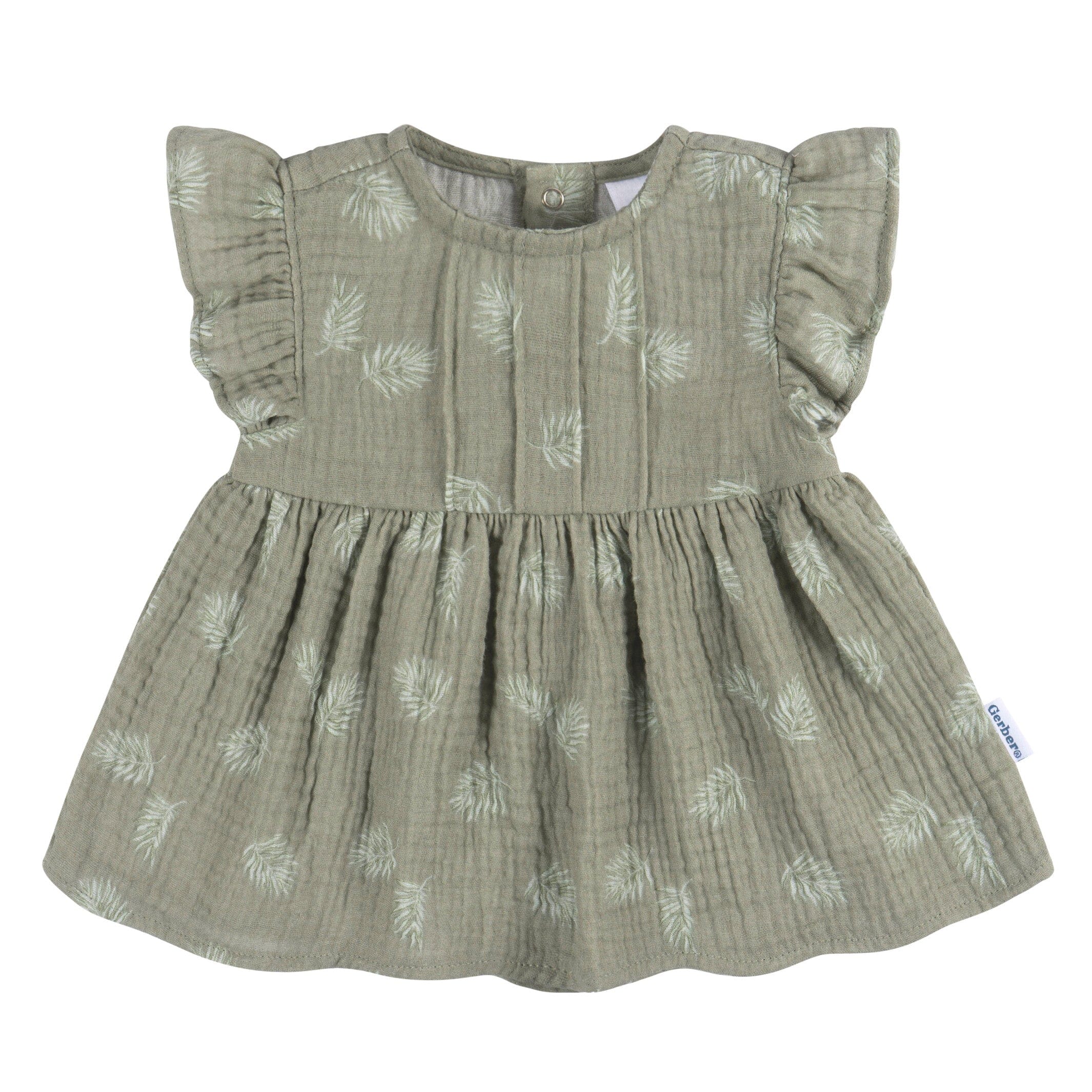 2-Piece Baby Girls Palms Tunic and Diaper Cover Set - Image 4