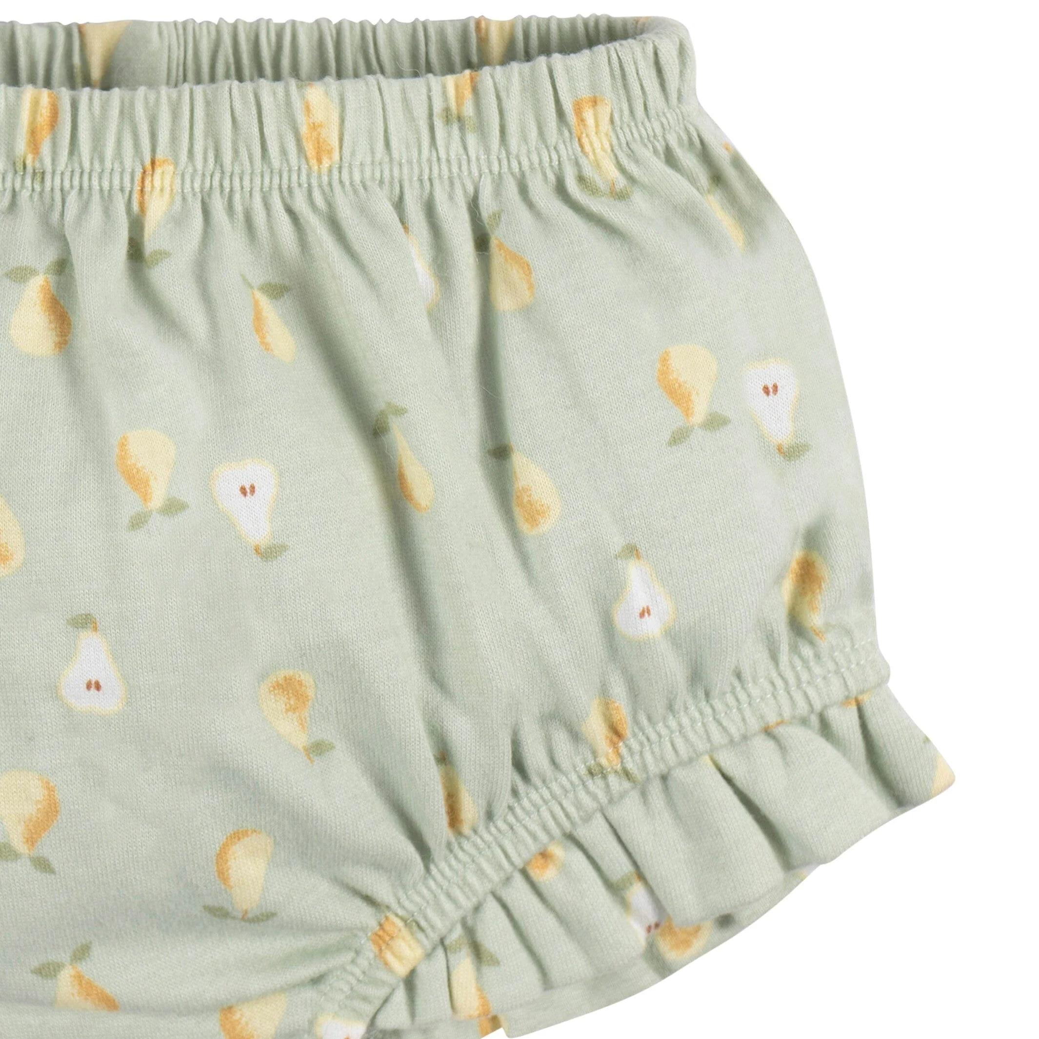 2-Piece Baby Girls Pears Tank Top and Diaper Cover Set - Image 4