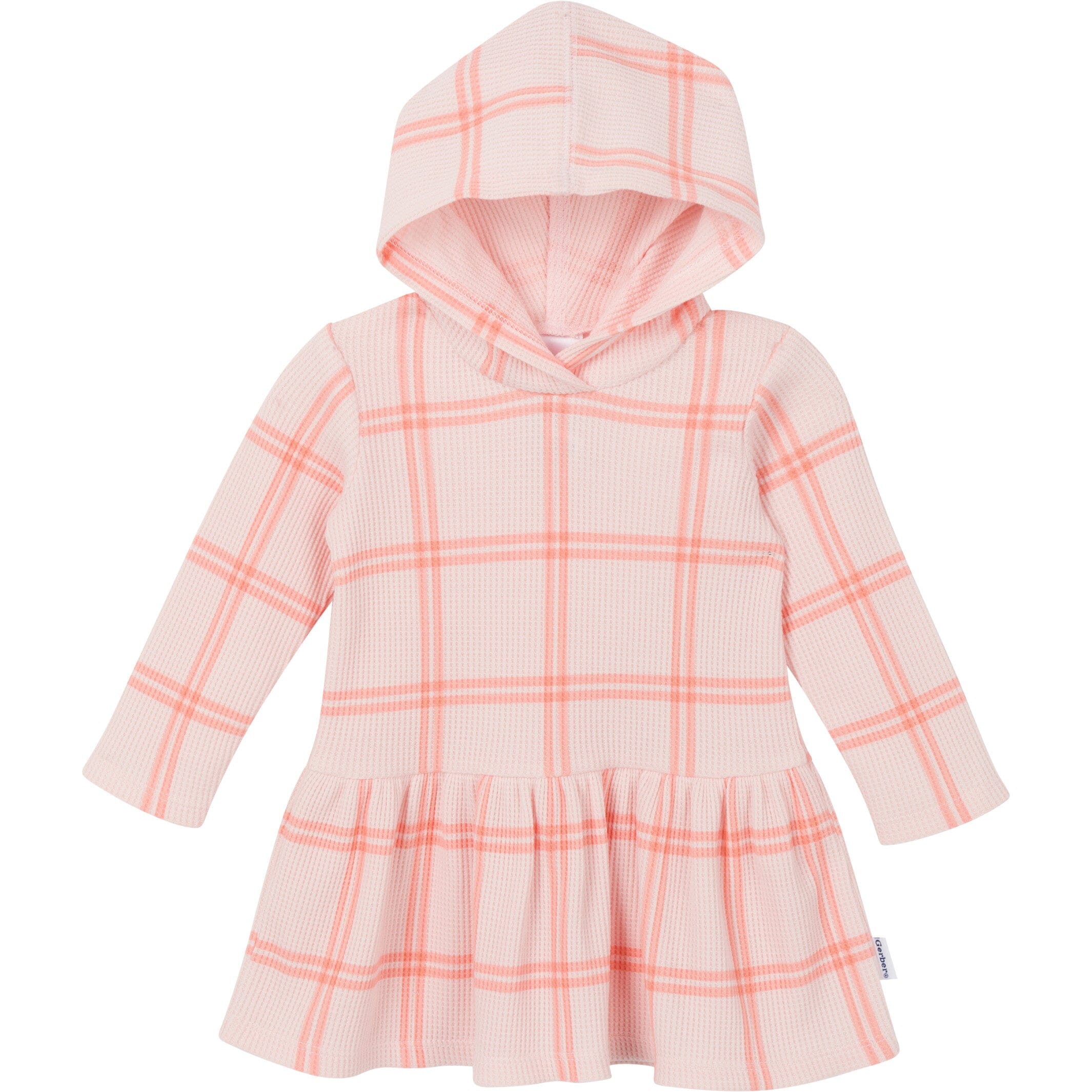 2-Piece Baby Girls Pink Plaid Dress Set - Image 2