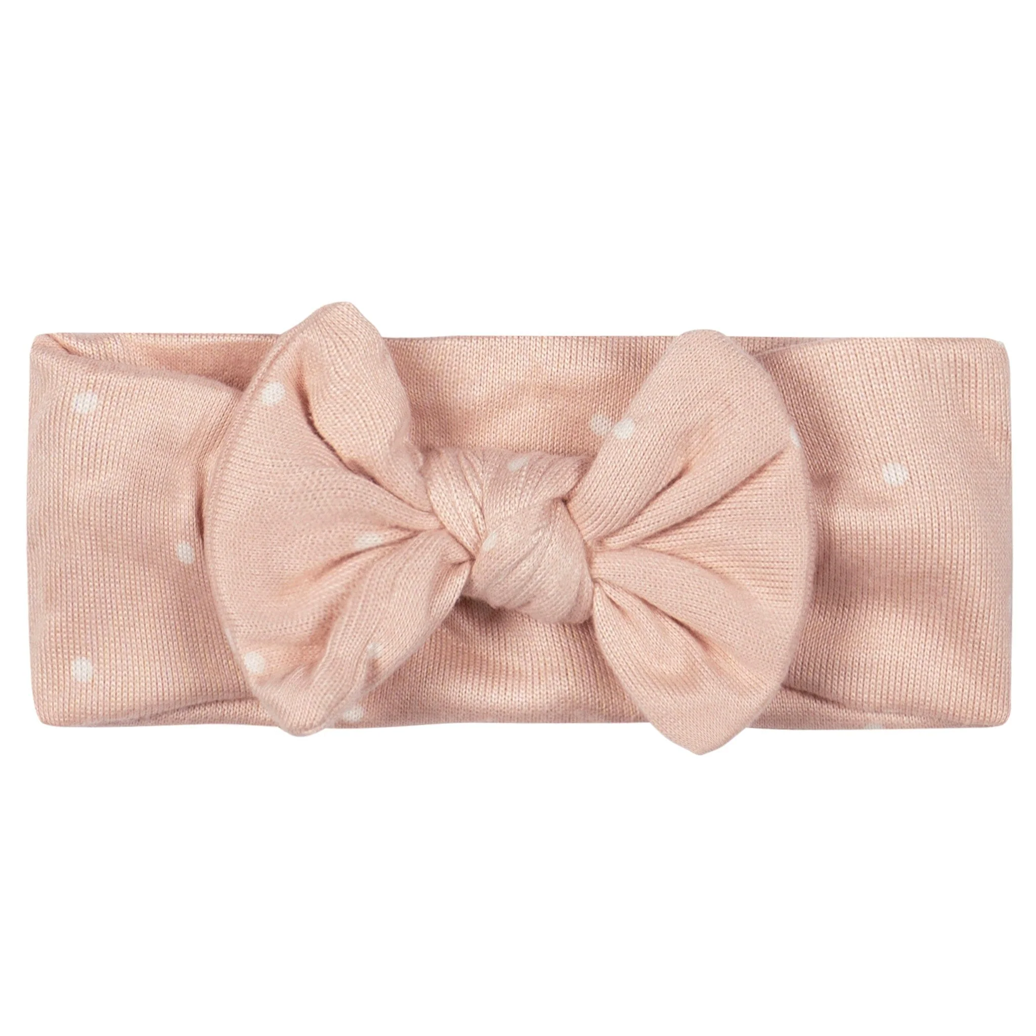 2-Piece Baby Girls Polka Dots Swaddle and Headband Set - Image 2