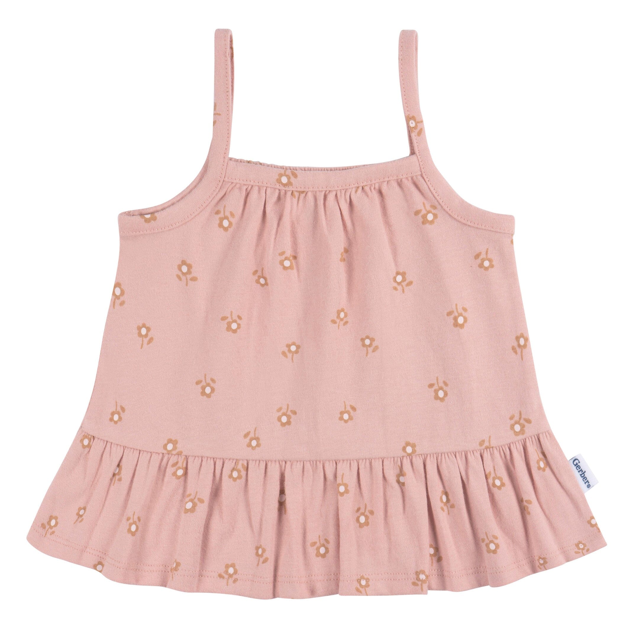 2-Piece Baby Girls Poppies Tank Top and Diaper Cover Set - Image 3