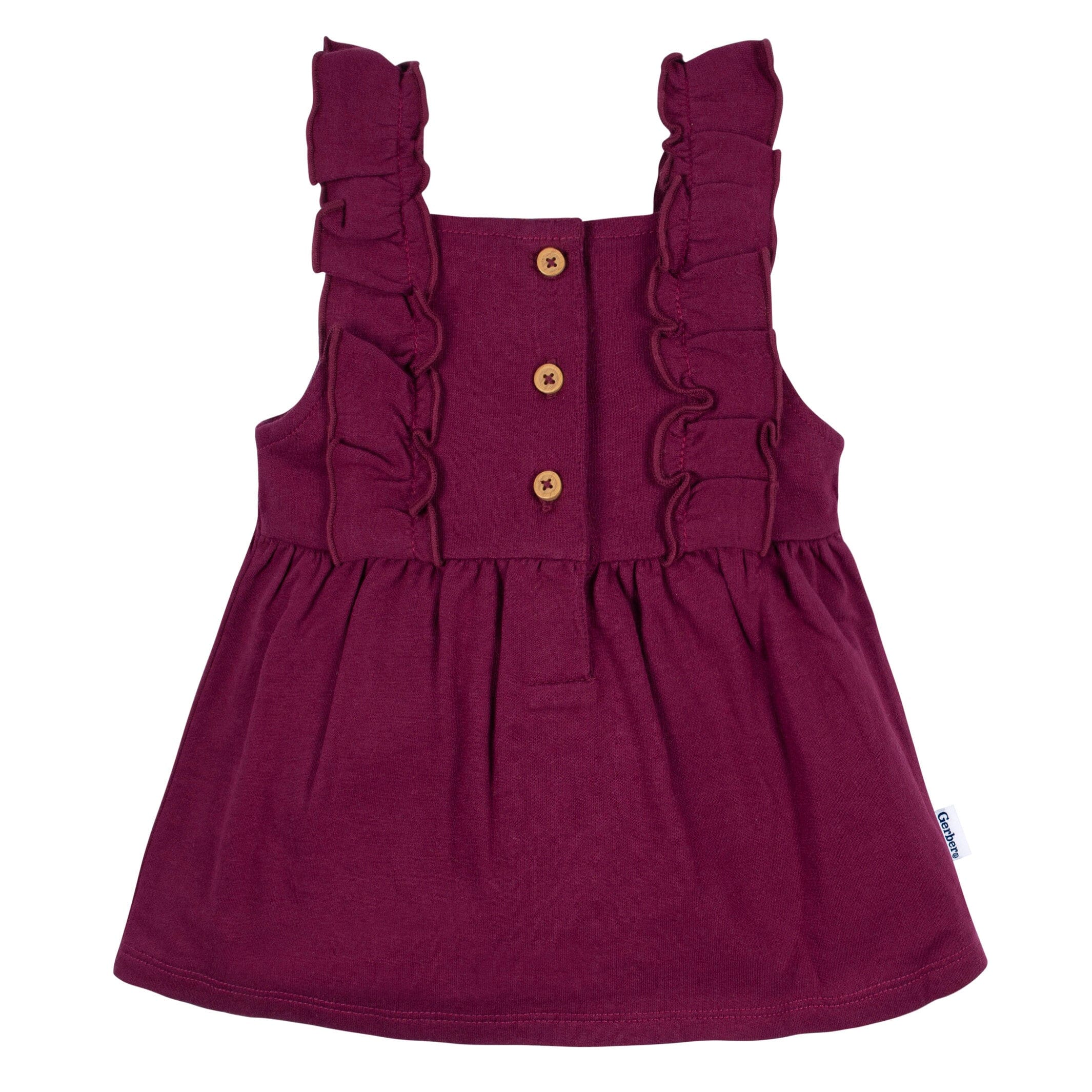 2-Piece Baby Girls Purple Floral Jumper & Bodysuit Set - Image 4