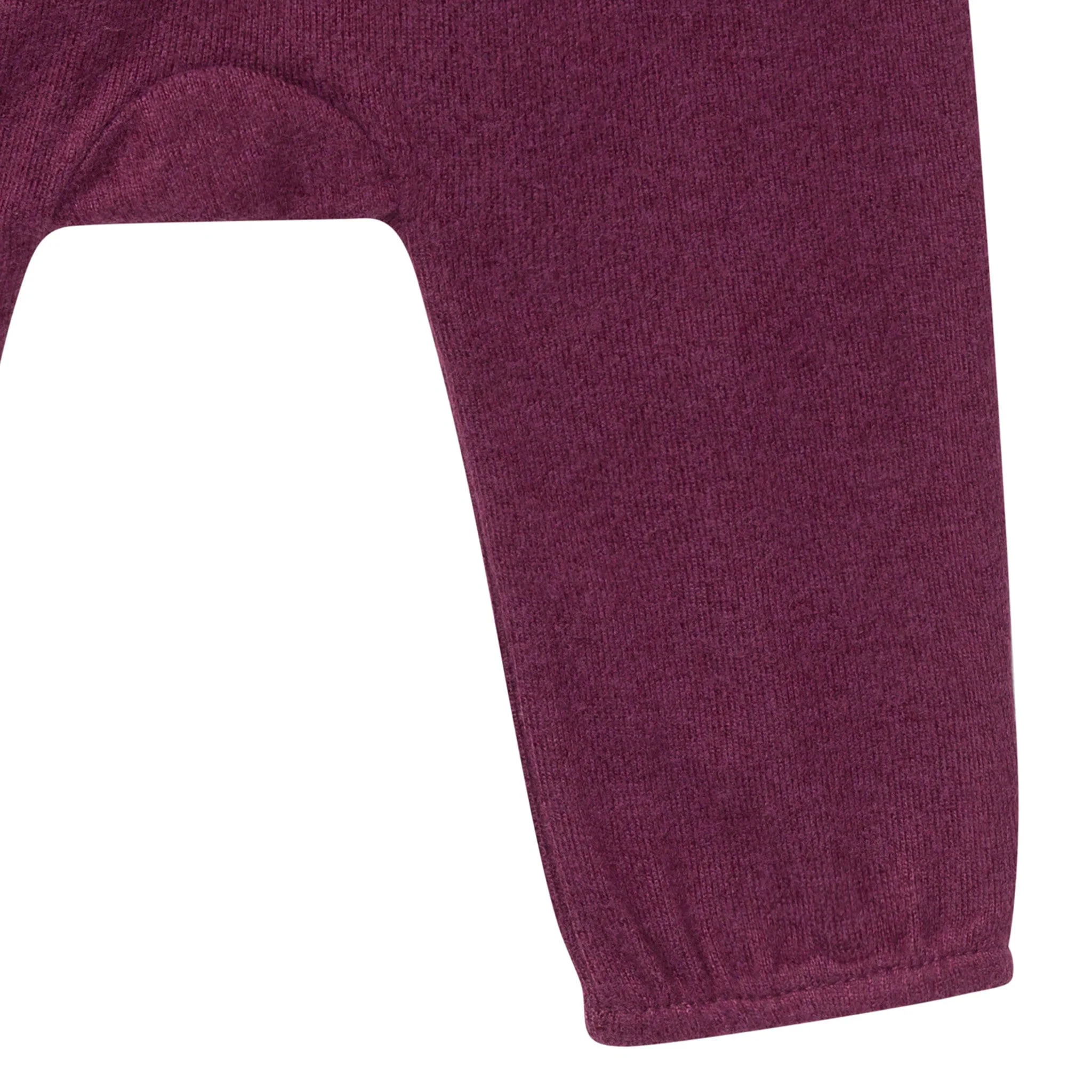 2-Piece Baby Girls Burgundy Heather Hacci Ruffle Top and Pant Set - Image 7