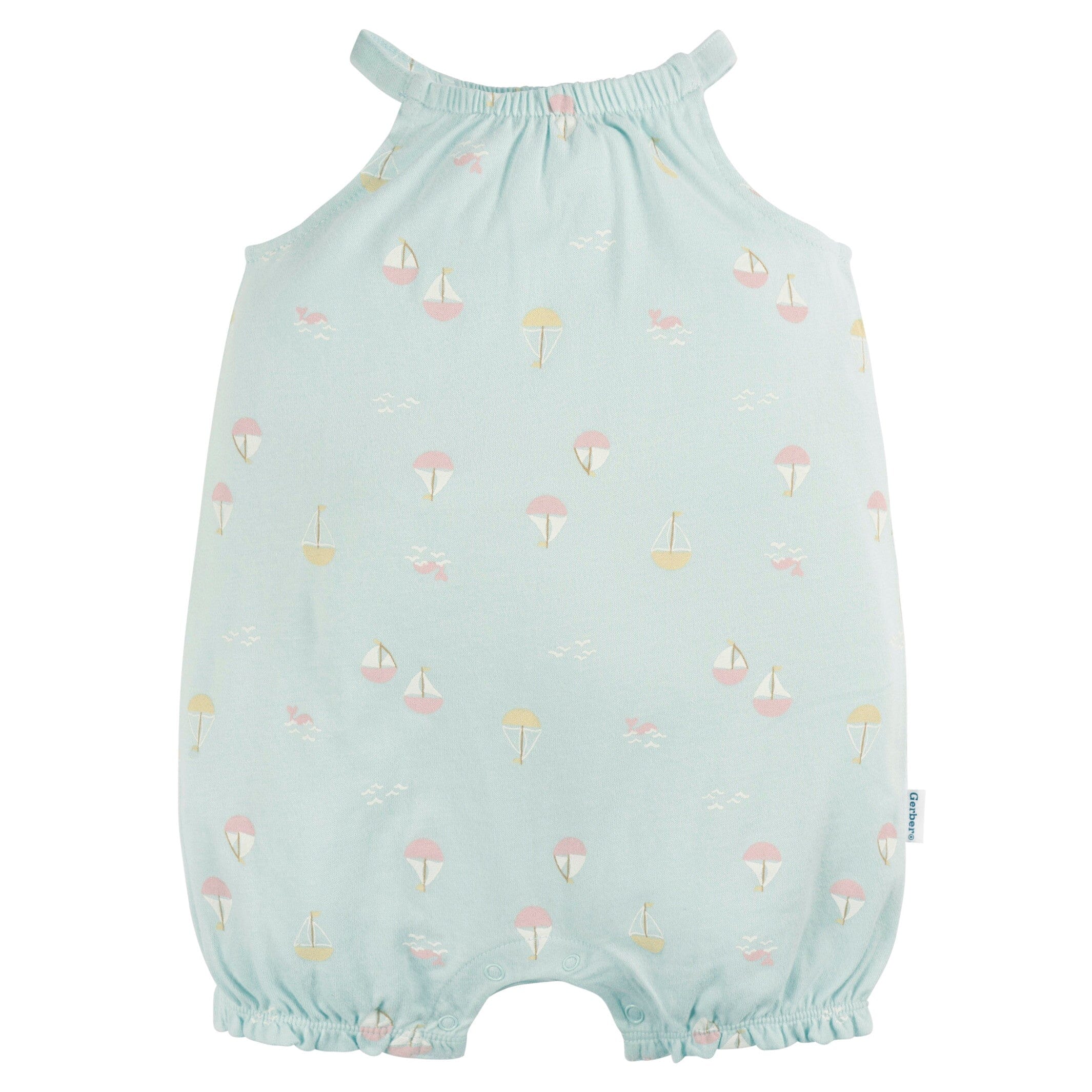 2-Pack Baby Girls Sailboats Rompers - Image 6