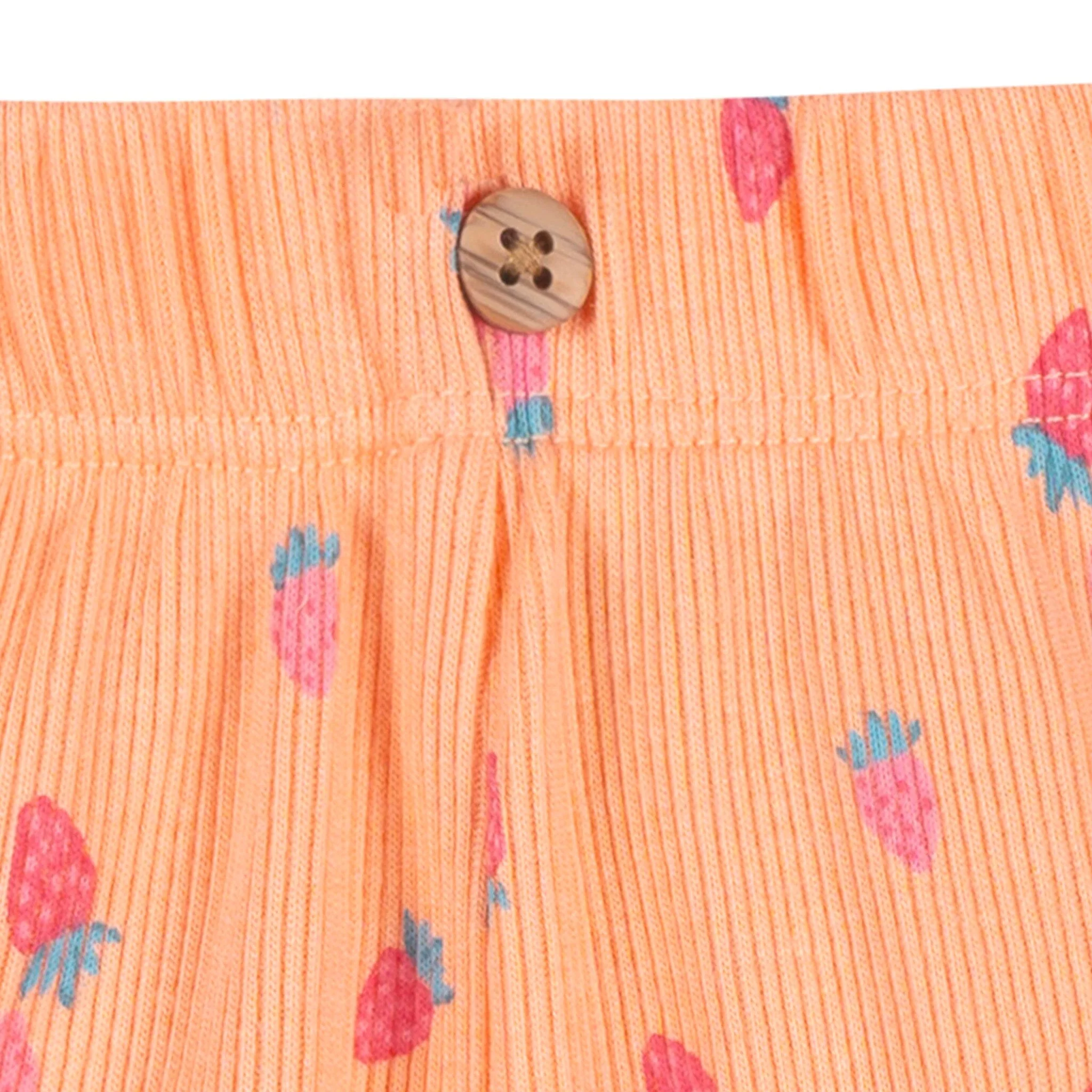2-Piece Baby Girls Strawberries Bodysuit & Shorts Set - Image 6