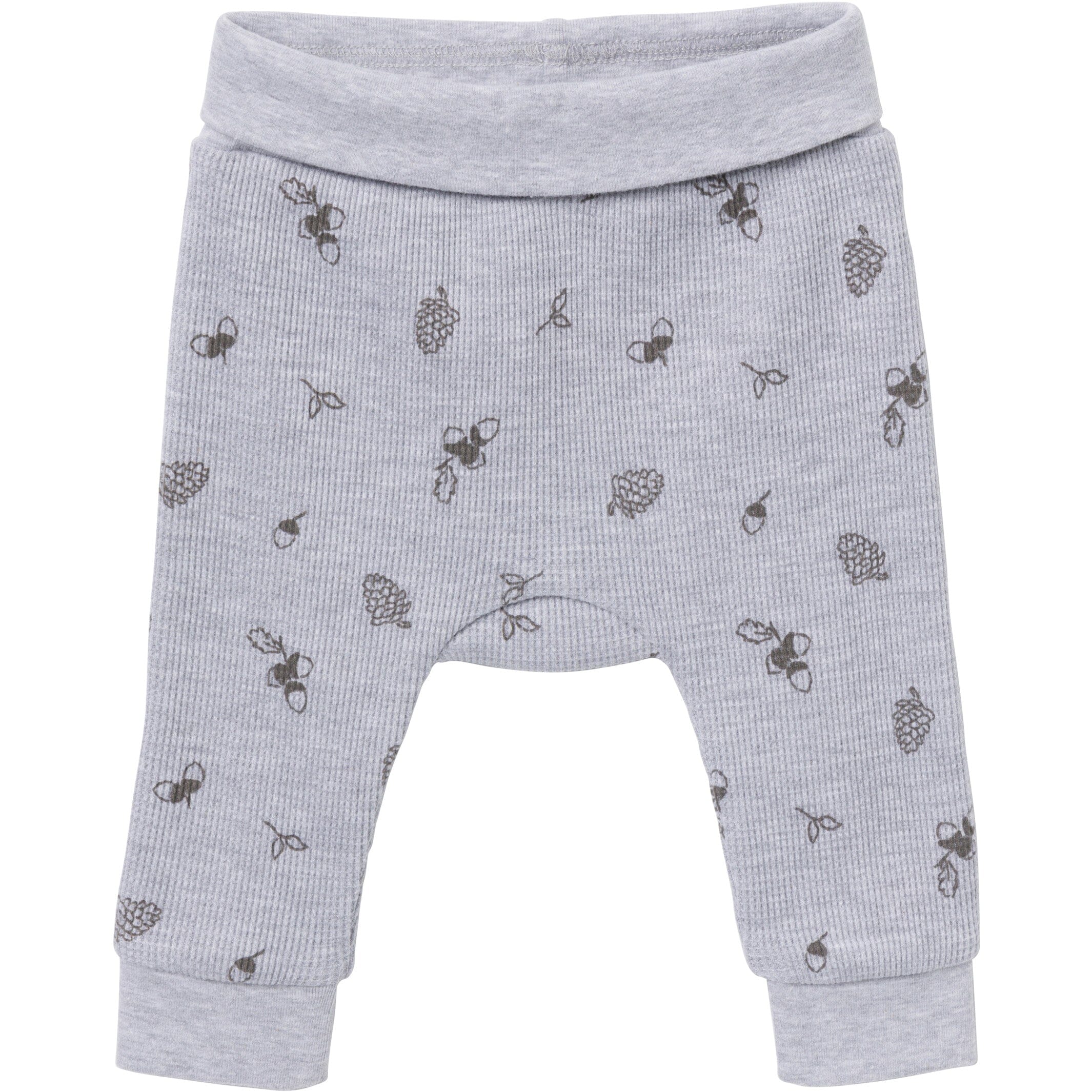 2-Piece Baby Neutral Acorn Grey Heather Bodysuit and Pant Set - Image 5