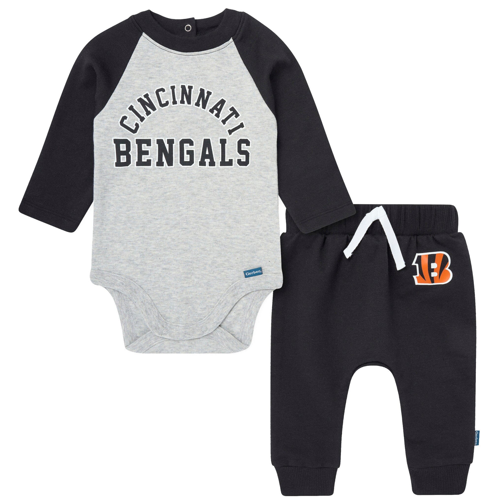 2-Piece Baby Cincinnati Bengals Bodysuit and Jogger Set