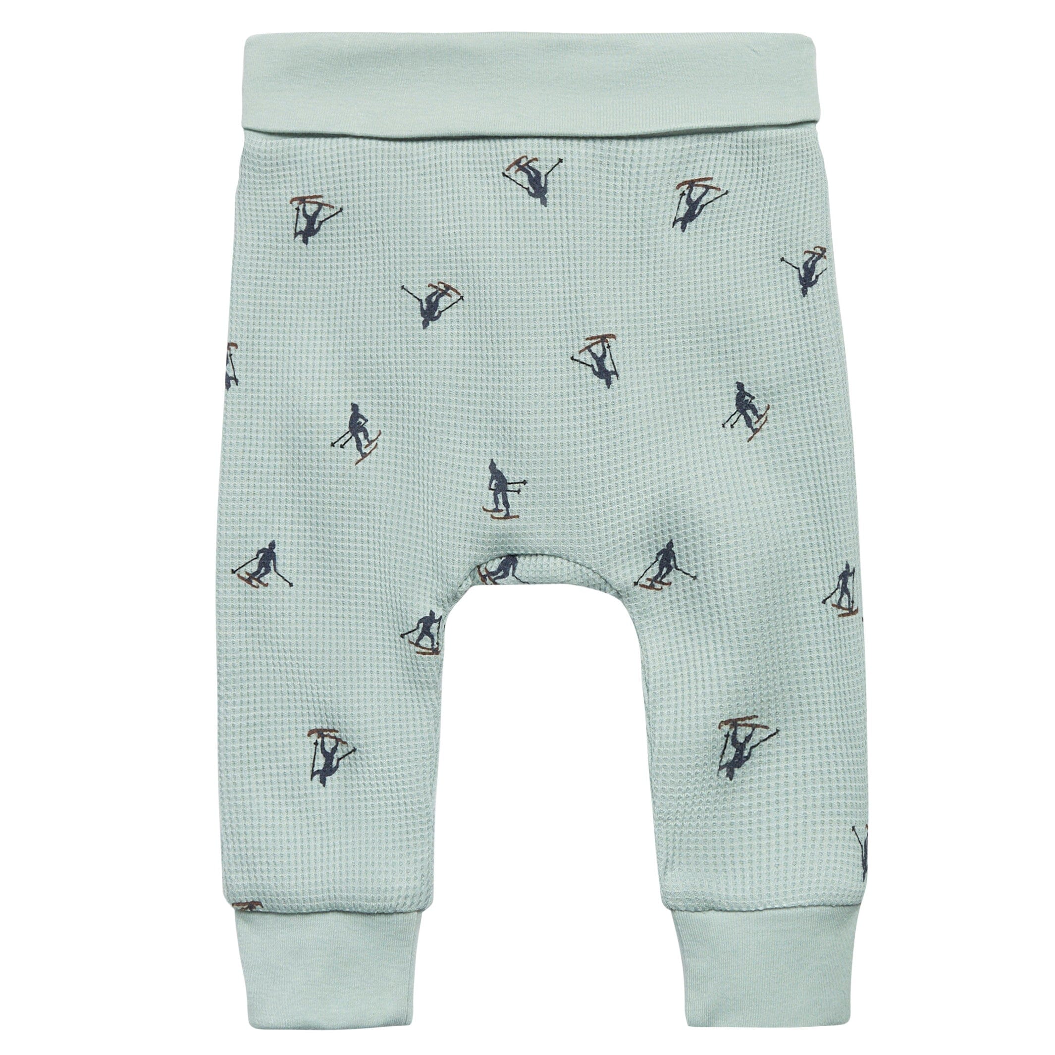 2-Piece Baby Neutral Blue Skier Bodysuit and Pant Set - Image 5