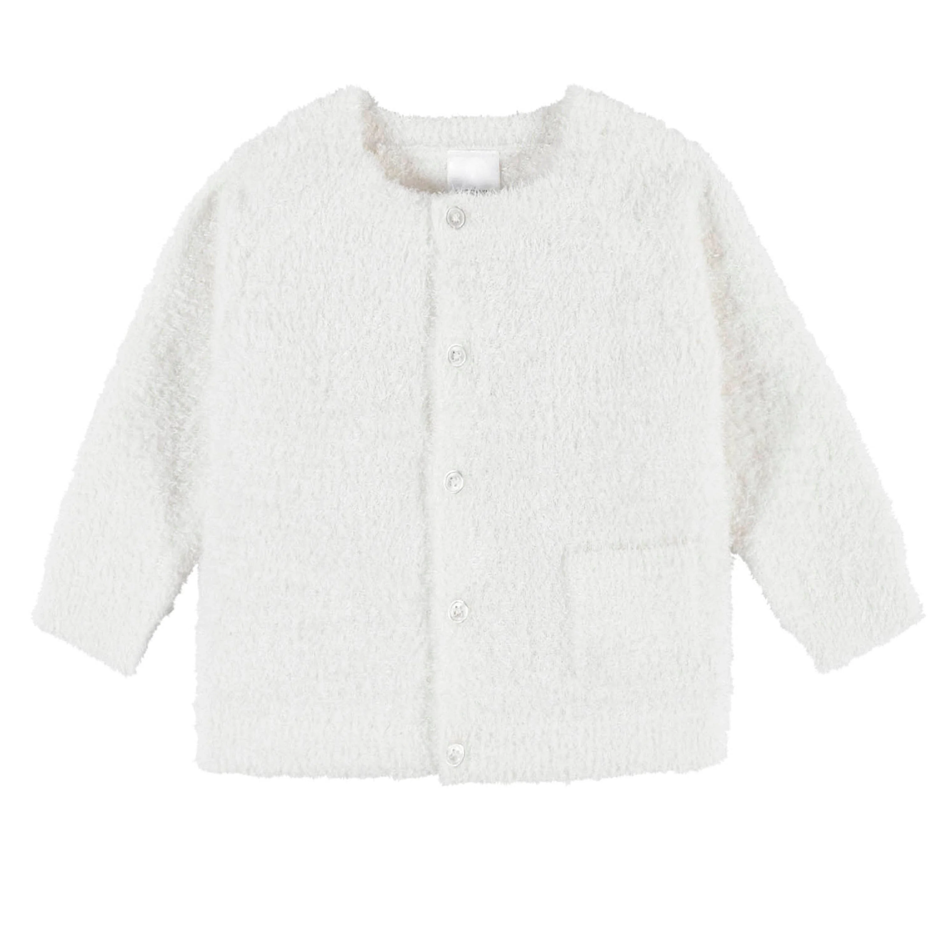 2-Piece Baby Neutral Ivory Knit Top & Pants Set - Image 2