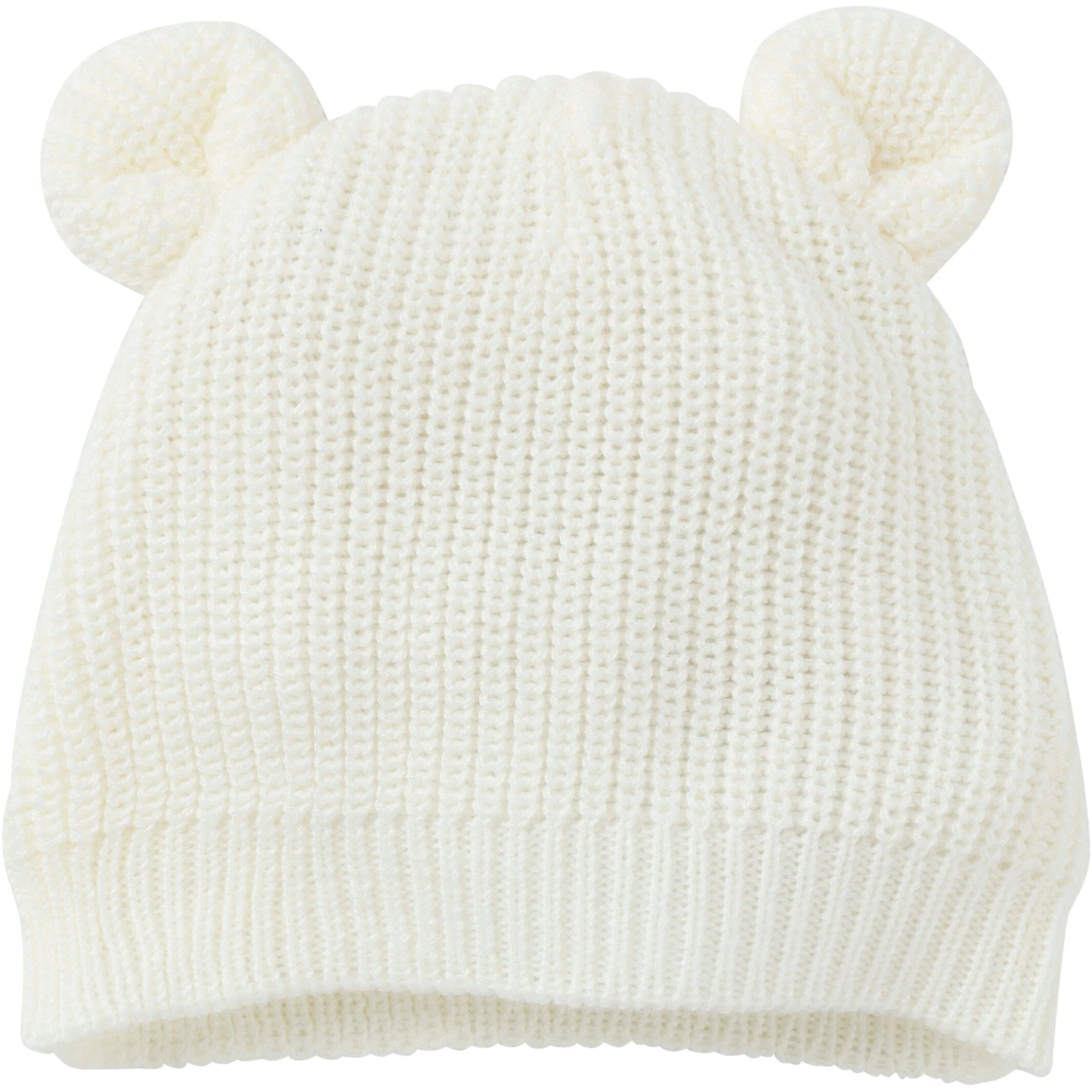 2-Piece Baby Neutral Ivory Sweater Romper & Hat Set - Image 2