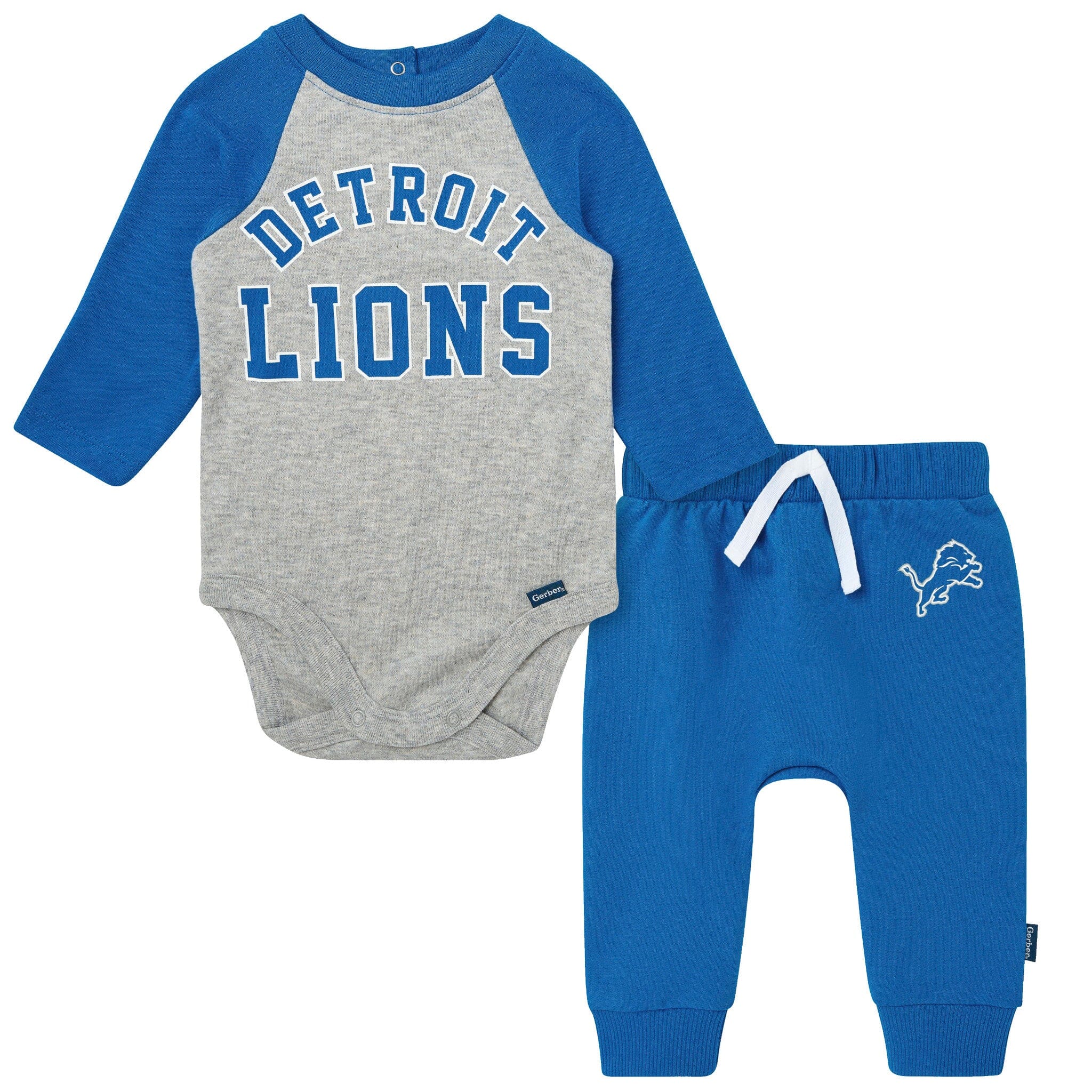 2-Piece Baby Detroit Lions Bodysuit and Jogger Set