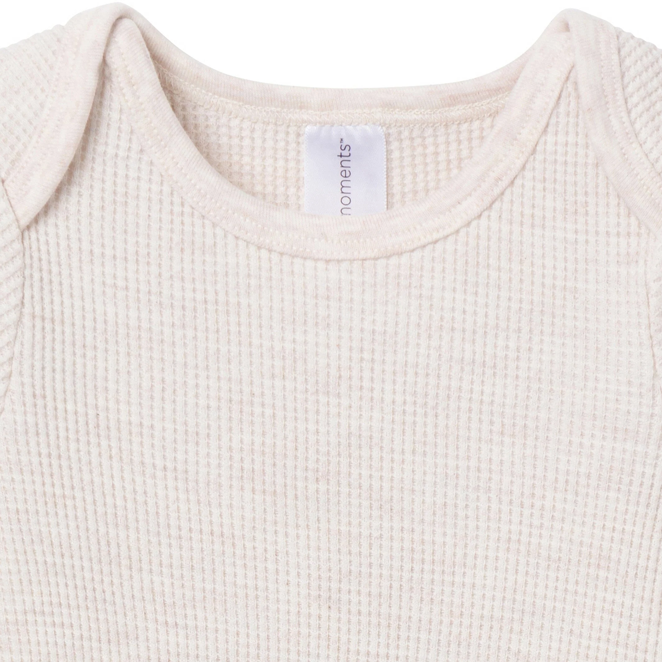 2-Piece Baby Neutral Oatmeal Heather Bodysuit and Pant Set - Image 3
