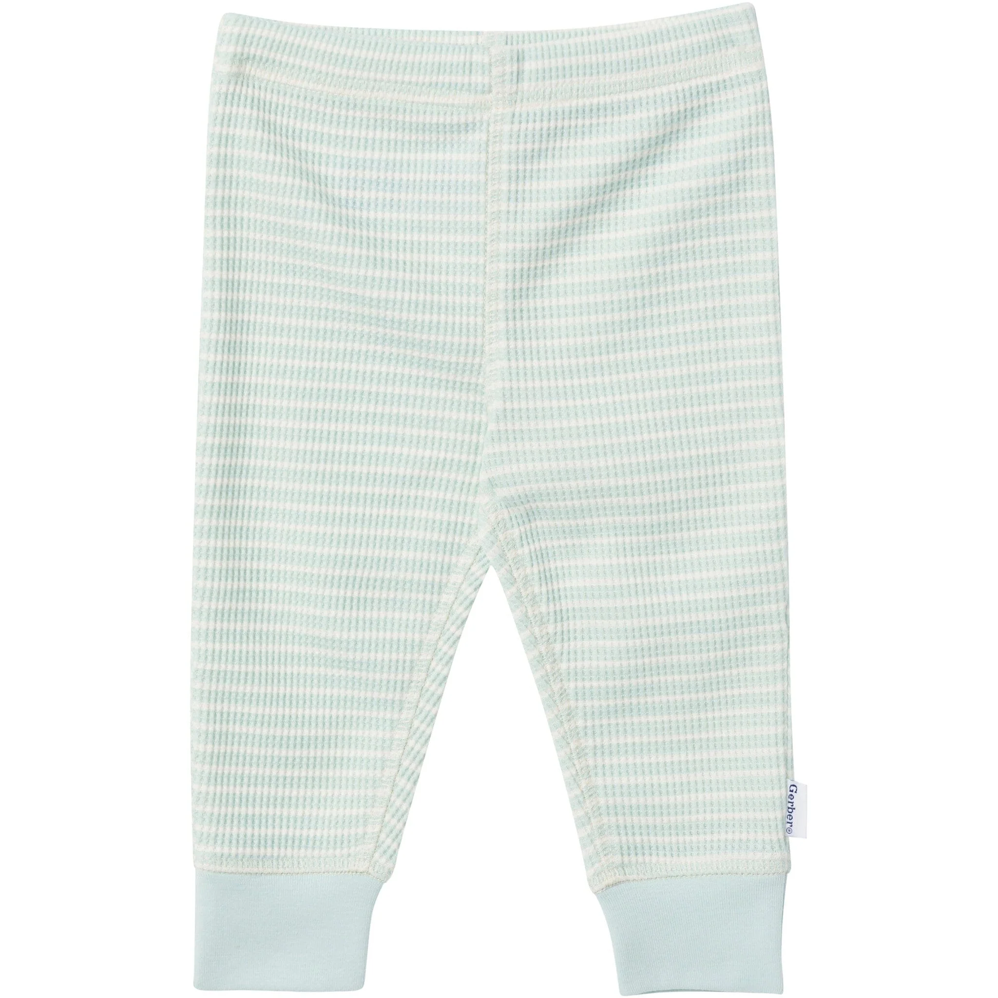 2-Piece Baby Boys Sky Blue Stripe Onesies® Bodysuit and Pants Set - Image 3