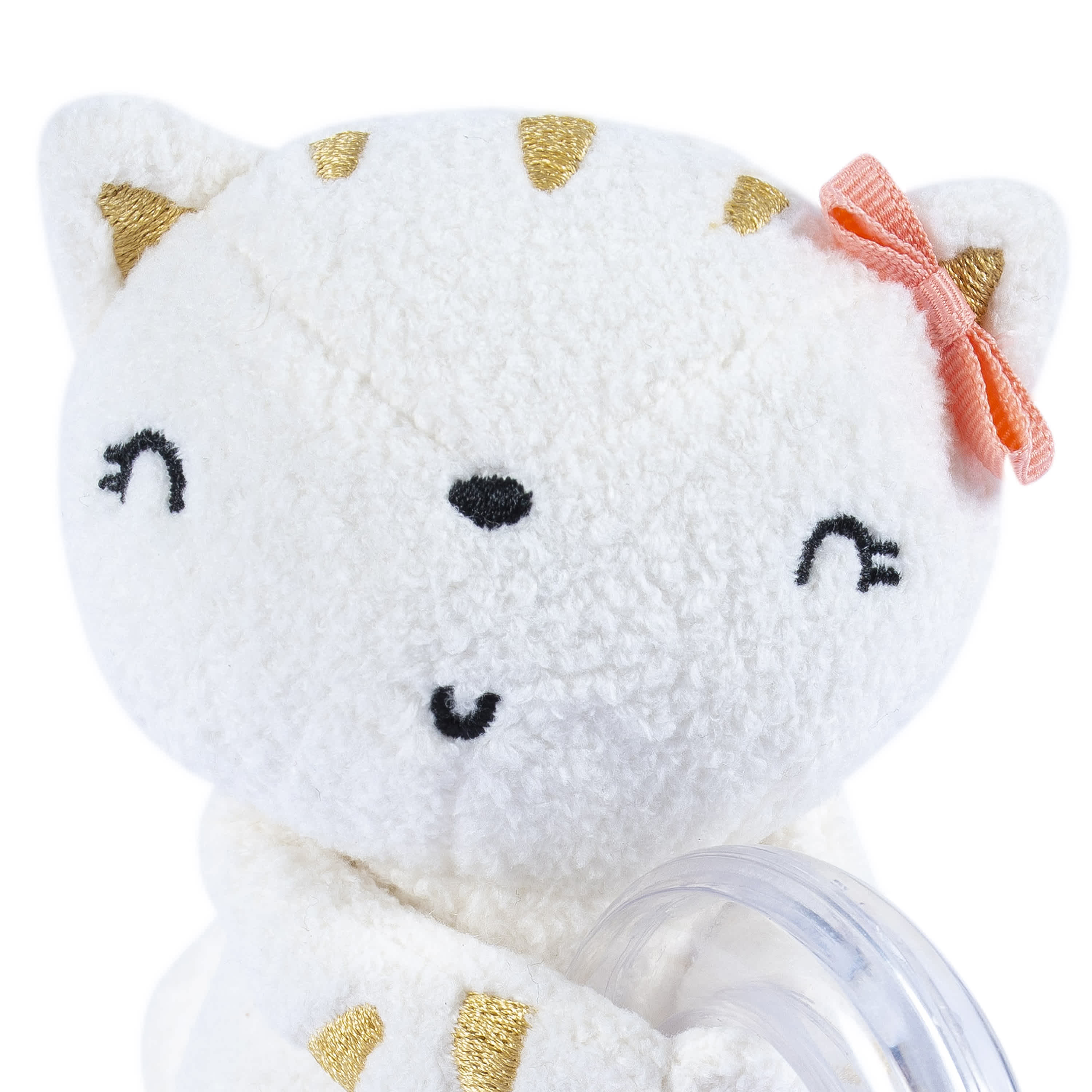 2-Piece Baby Girls Cat & Mouse Rattle and Teether Set - Image 6