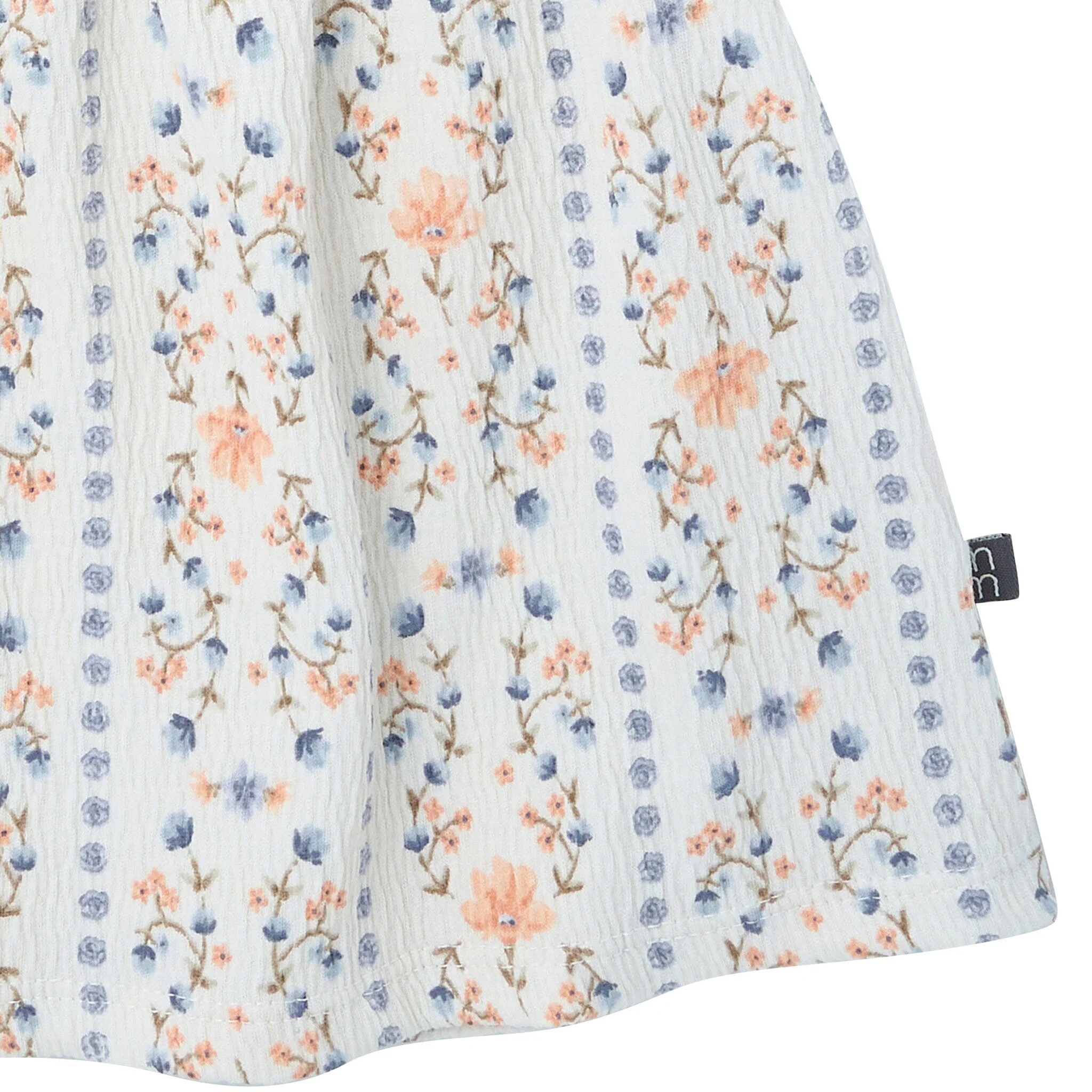 2-Piece Girls Floral Stripe Top and Shorts Set - Image 4