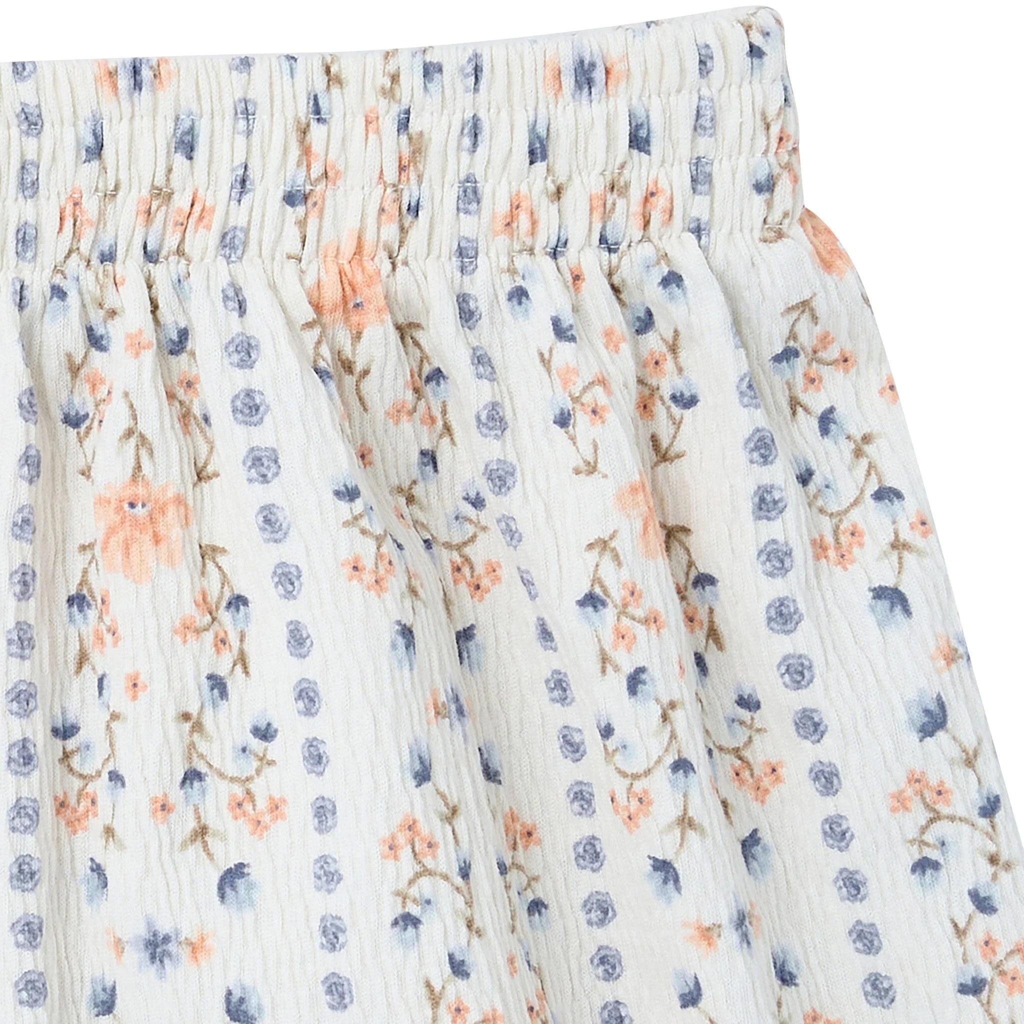 2-Piece Girls Floral Stripe Top and Shorts Set - Image 7