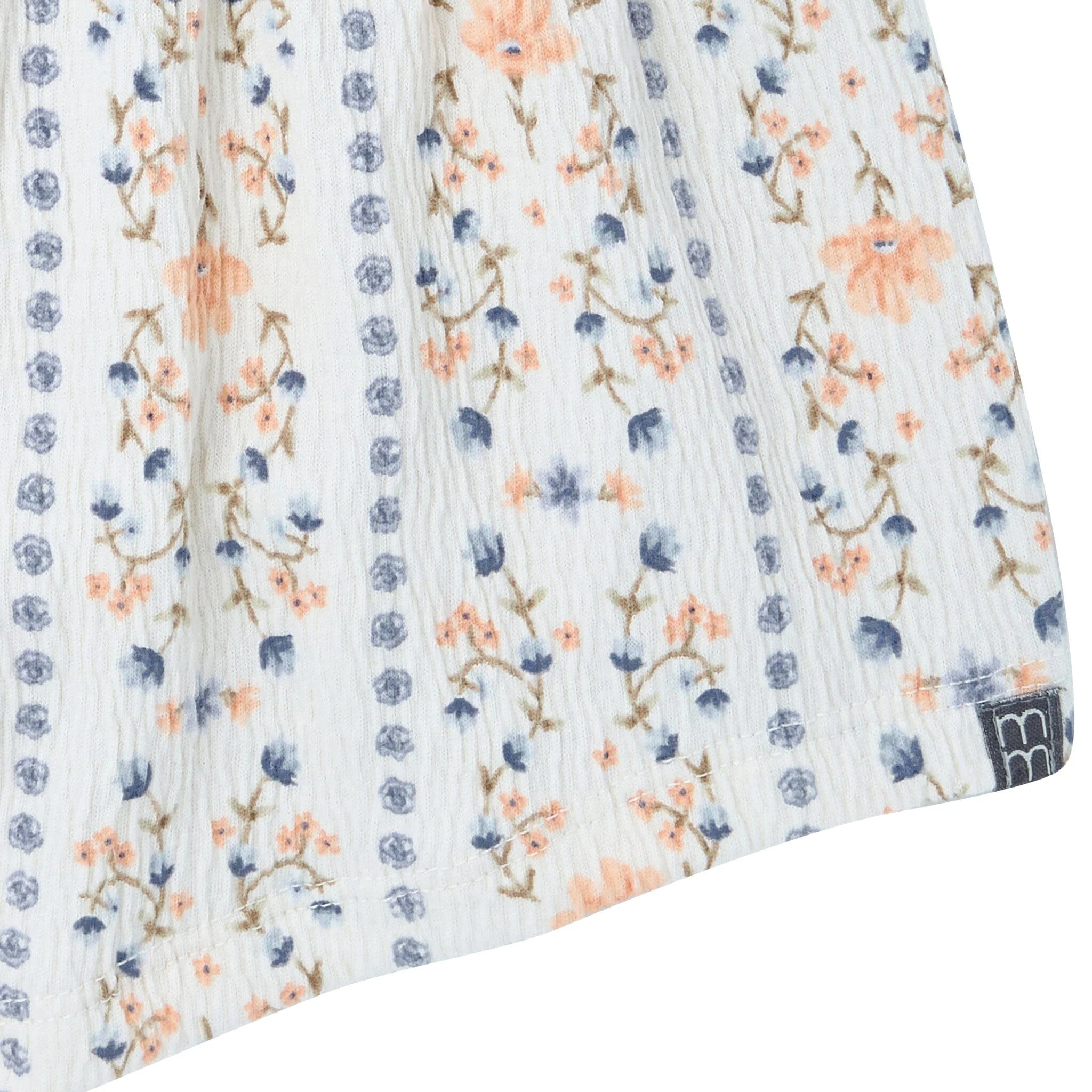 2-Piece Girls Floral Stripe Top and Shorts Set - Image 8