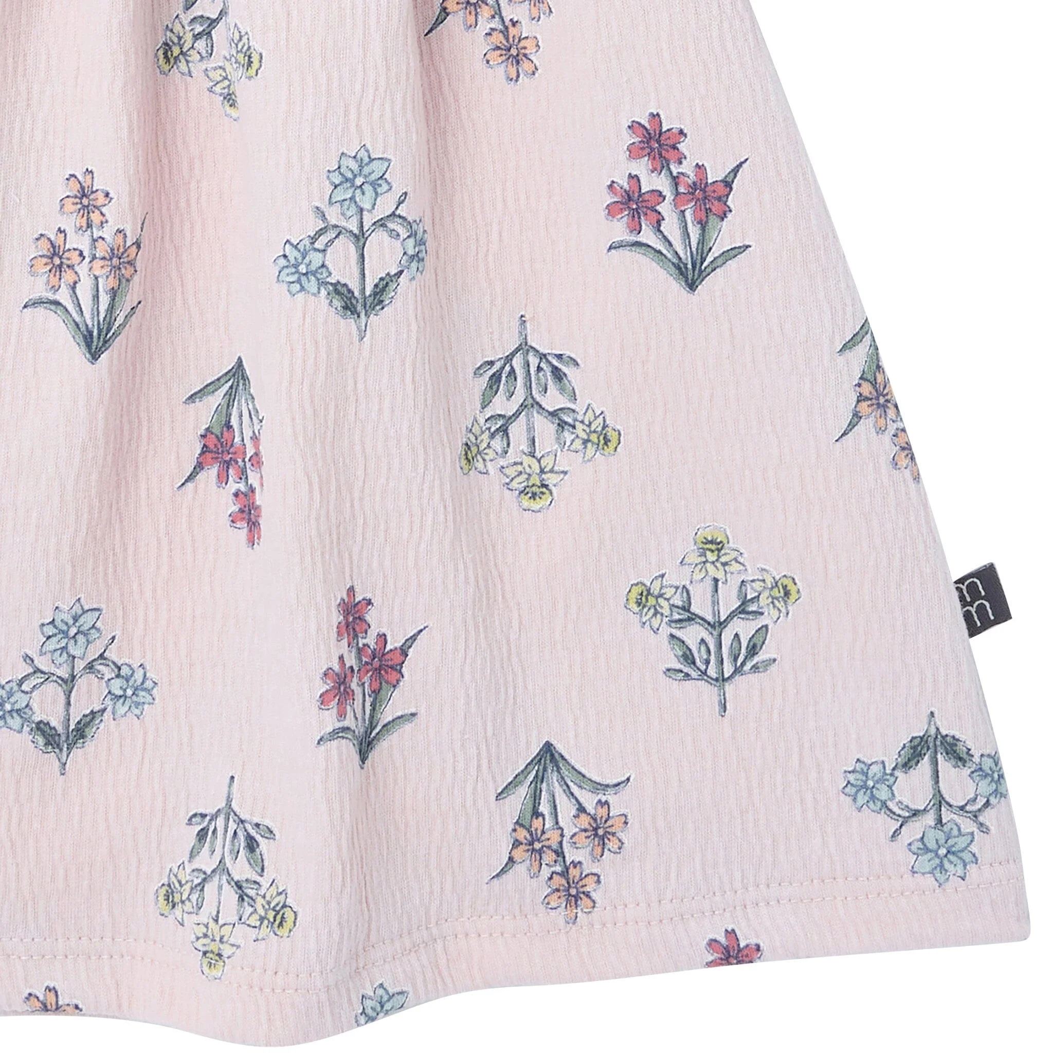 2-Piece Girls Pink Floral Top and Shorts Set - Image 5
