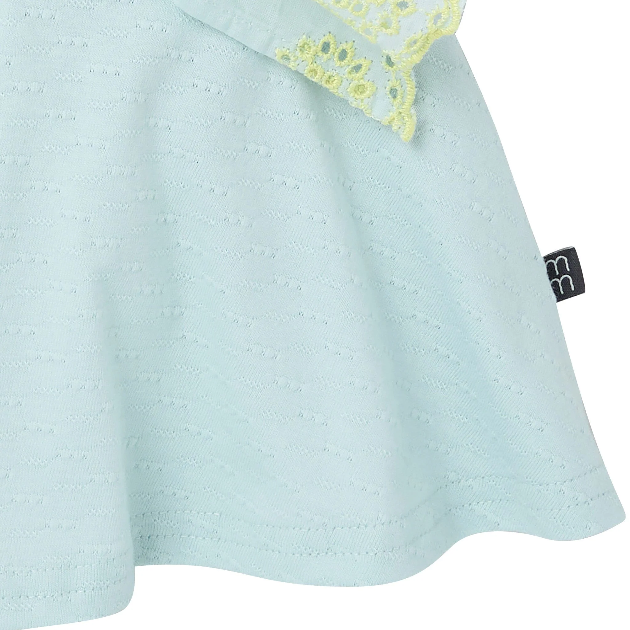 2-Piece Girls Misty Blue Eyelet Top and Shorts Set - Image 5