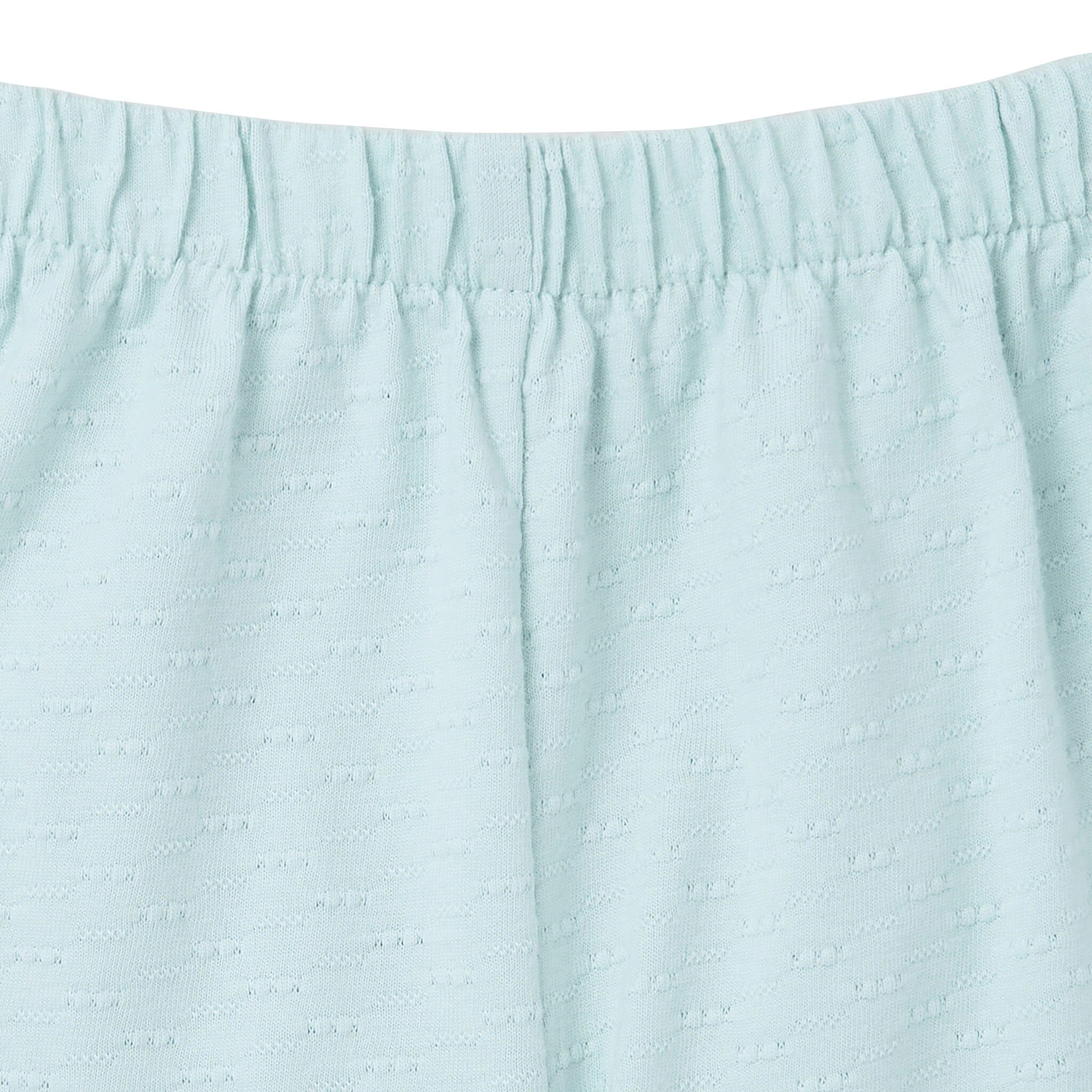 2-Piece Girls Misty Blue Eyelet Top and Shorts Set - Image 7