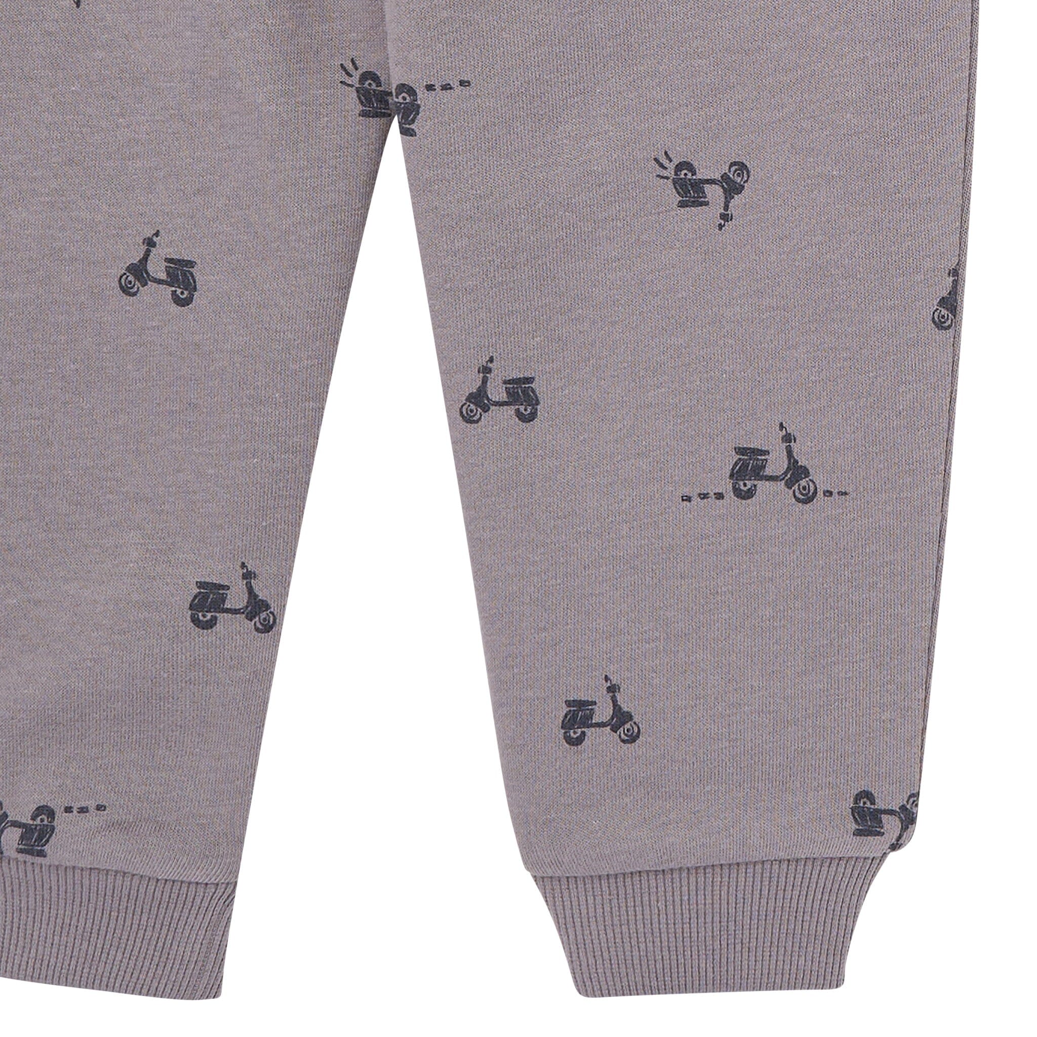 2-Piece Boys Grey Scooter Sweatshirt and Jogger Set - Image 9