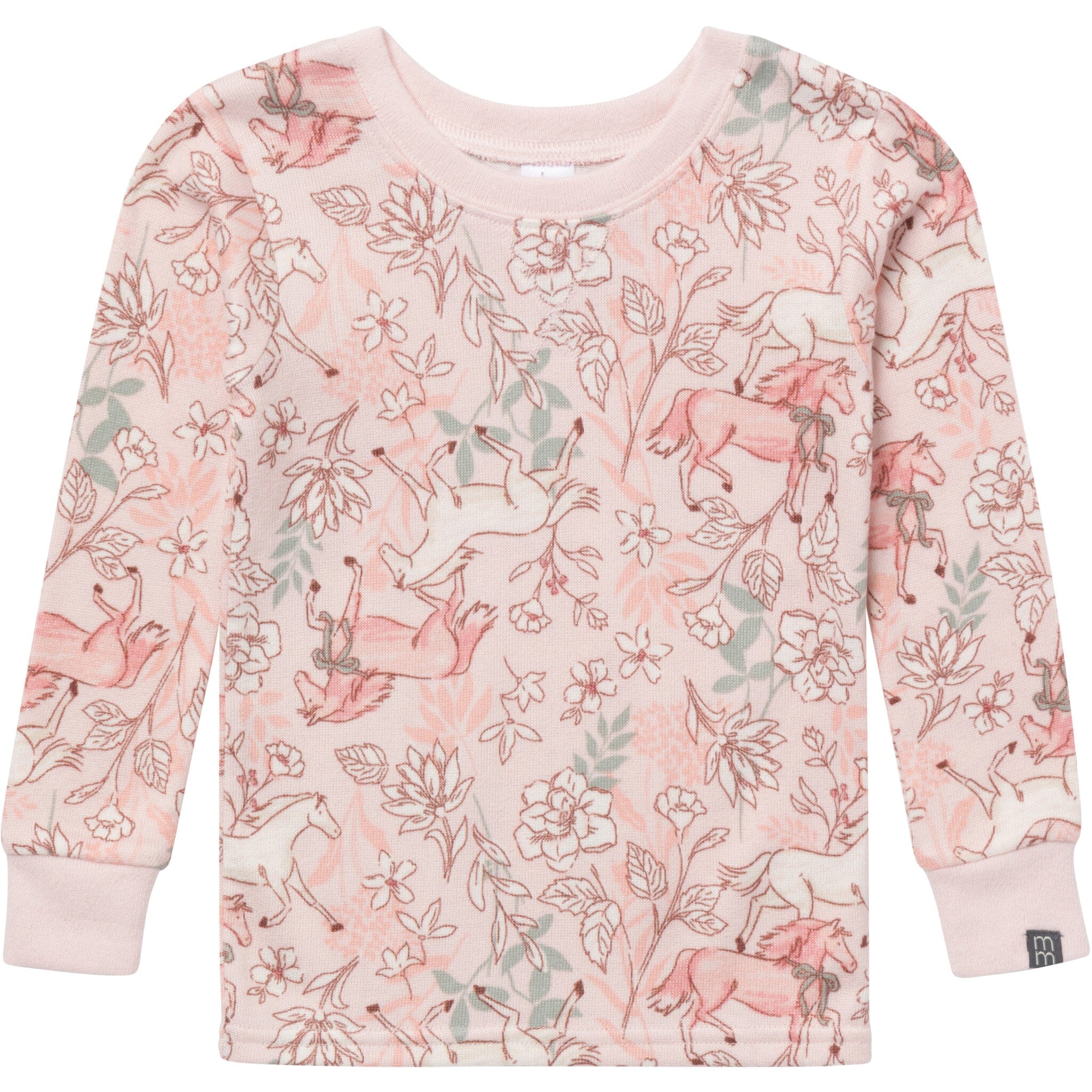 2-Piece Girls Horses Snug Fit Pajama Set - Image 4