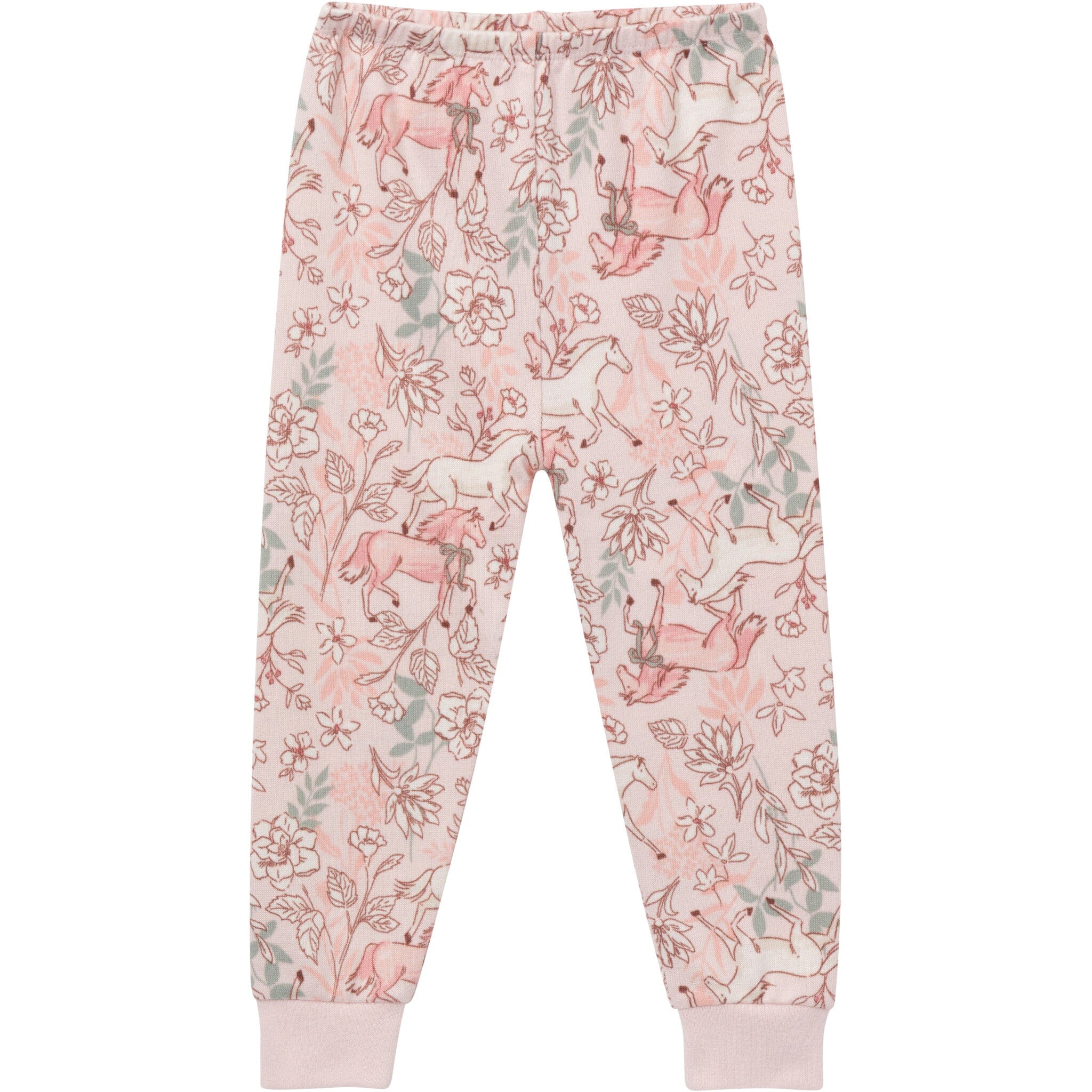 2-Piece Girls Horses Snug Fit Pajama Set - Image 7