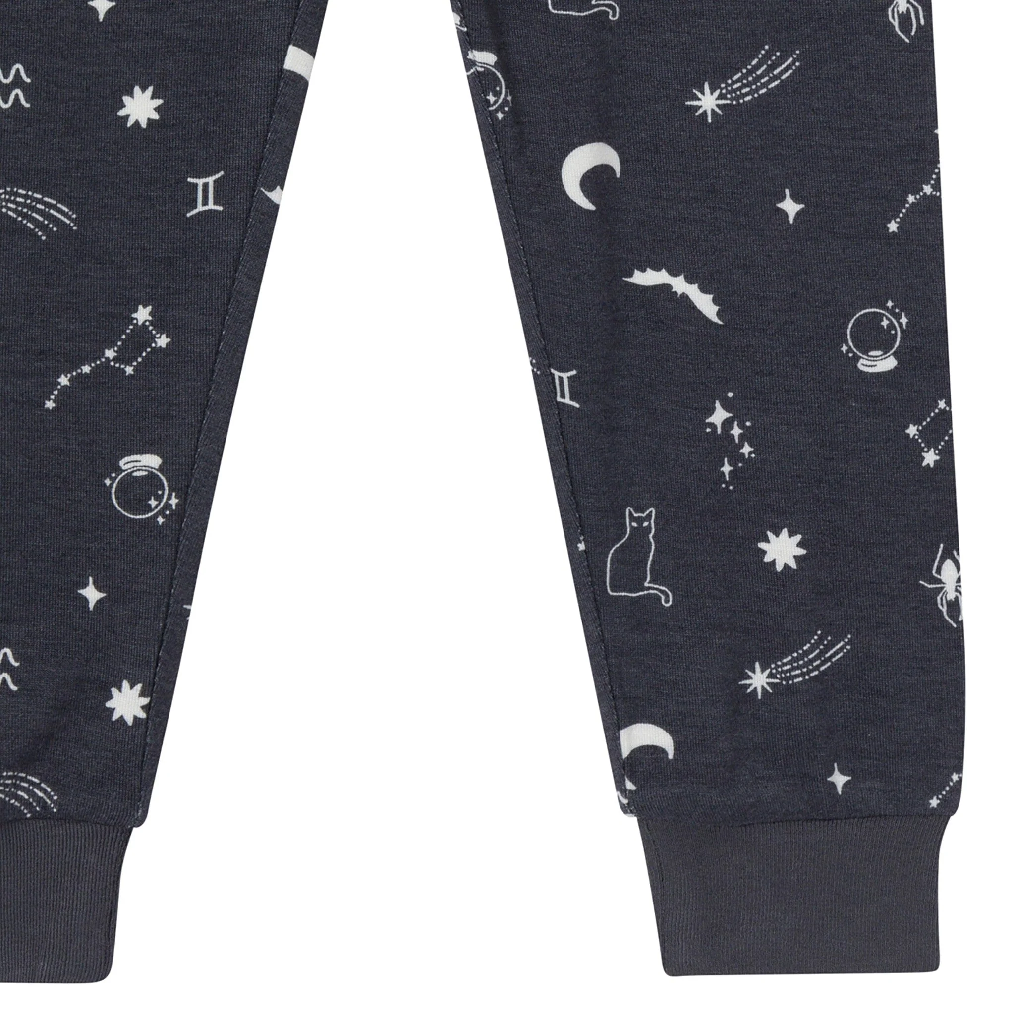 2-Piece Neutral Halloween Night Viscose Snug Fit Pajama Set - Image 7