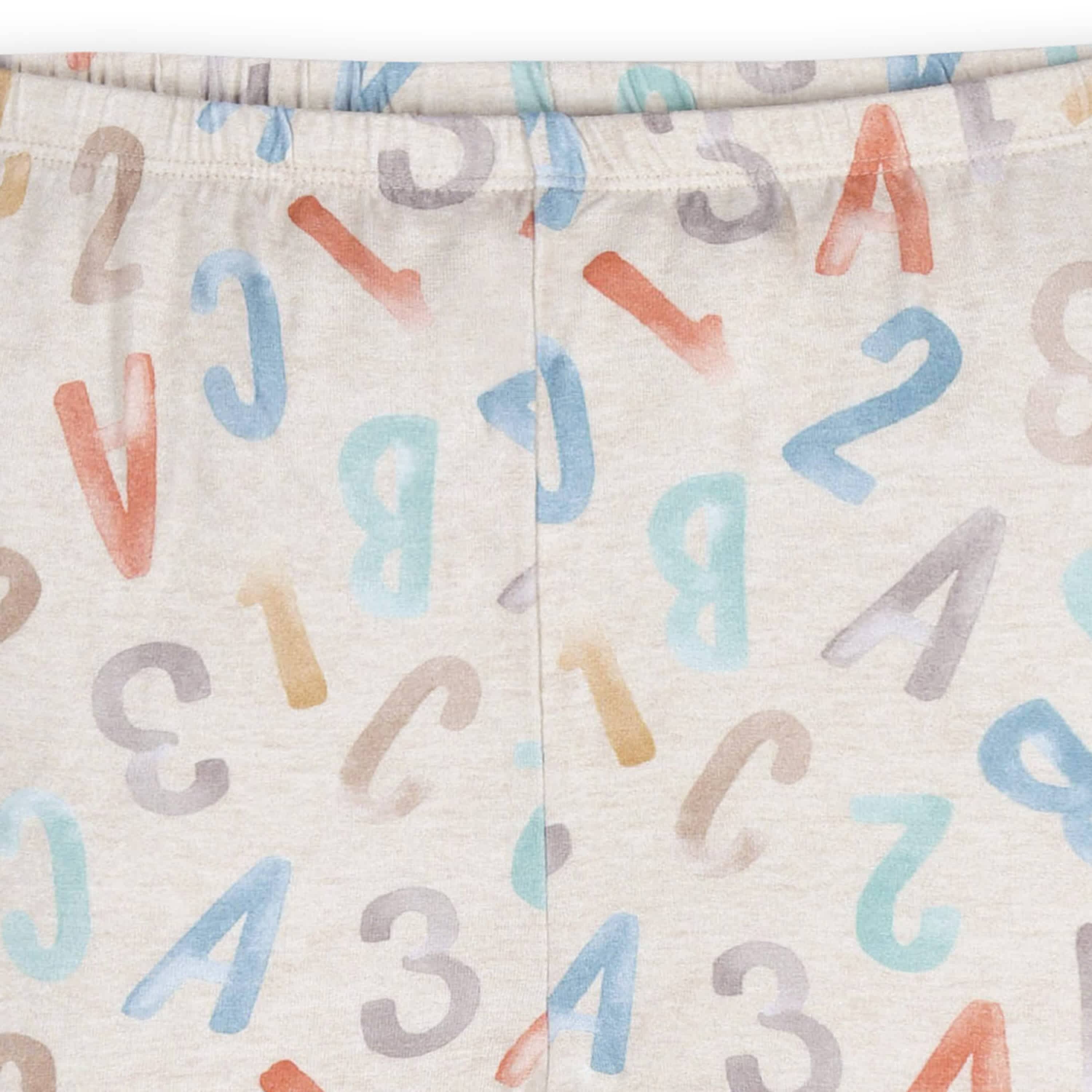 2-Piece Infant & Toddler Alphabet Soup Buttery Soft Viscose Made from Eucalyptus Snug Fit Pajamas - Image 7