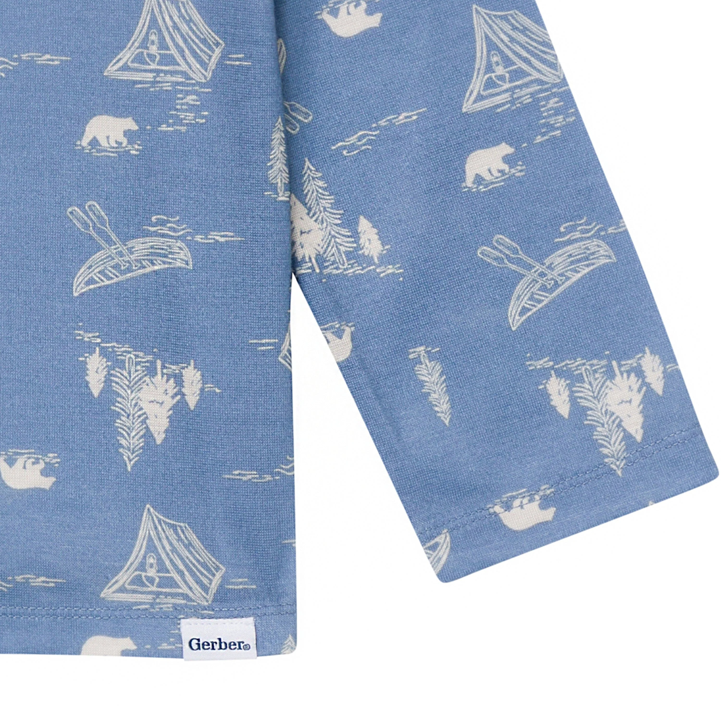 2-Piece Infant & Toddler Boys Bear Button Up Pajama Set - Image 4