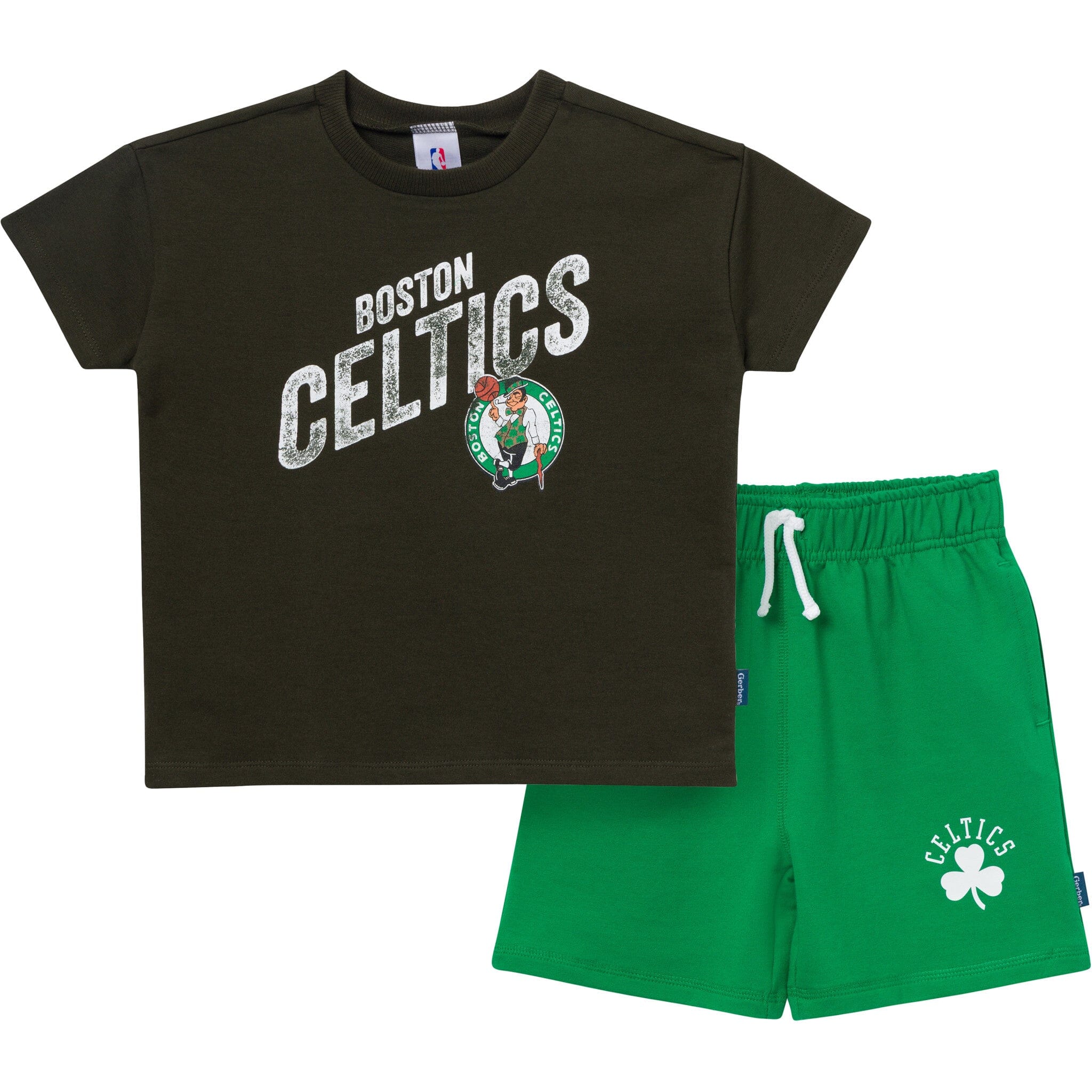 2-Piece Infant & Toddler Boys Boston Celtics T-Shirt & Shorts Set