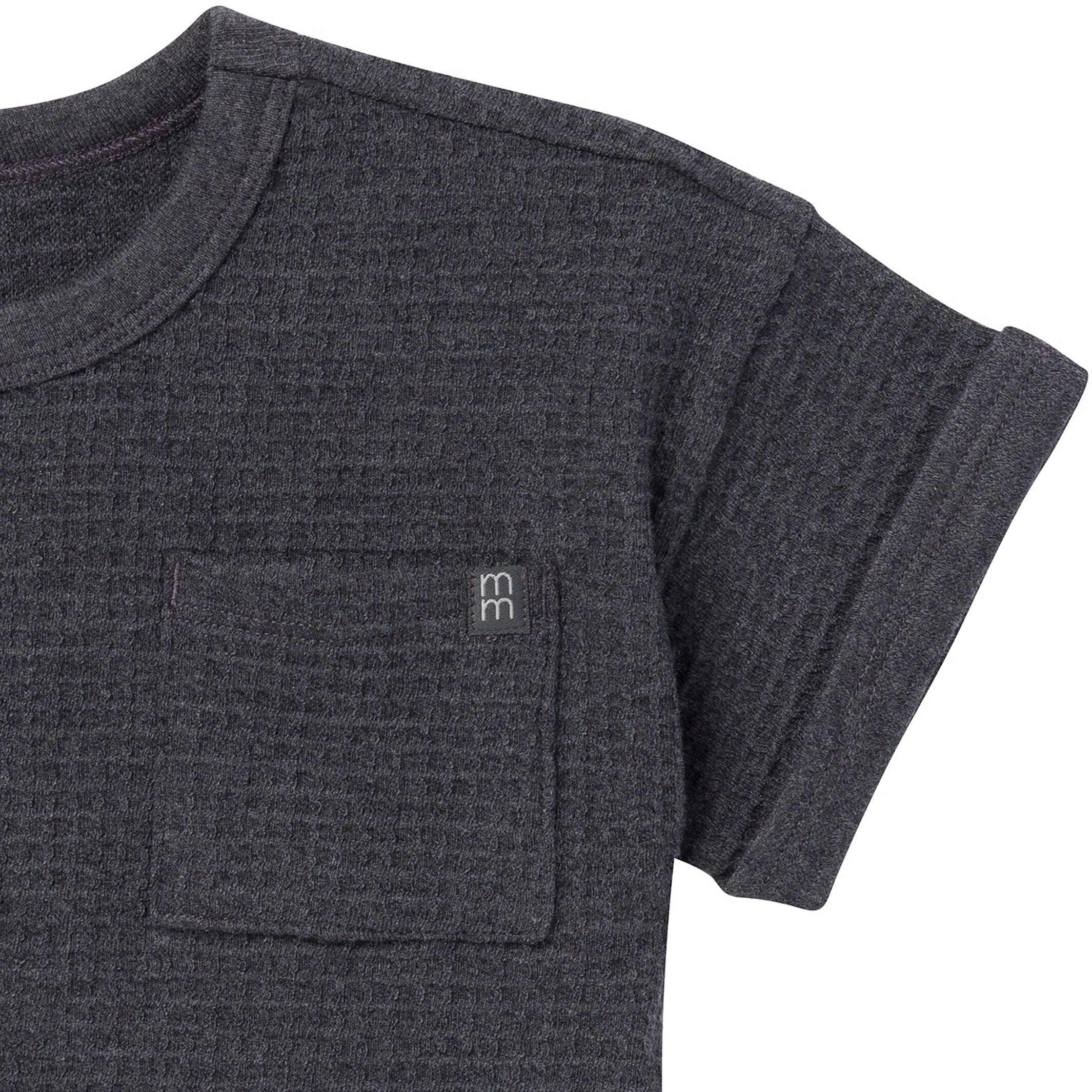 2-Piece Infant & Toddler Boys Charcoal Heather Pants and Shirt Set - Image 3