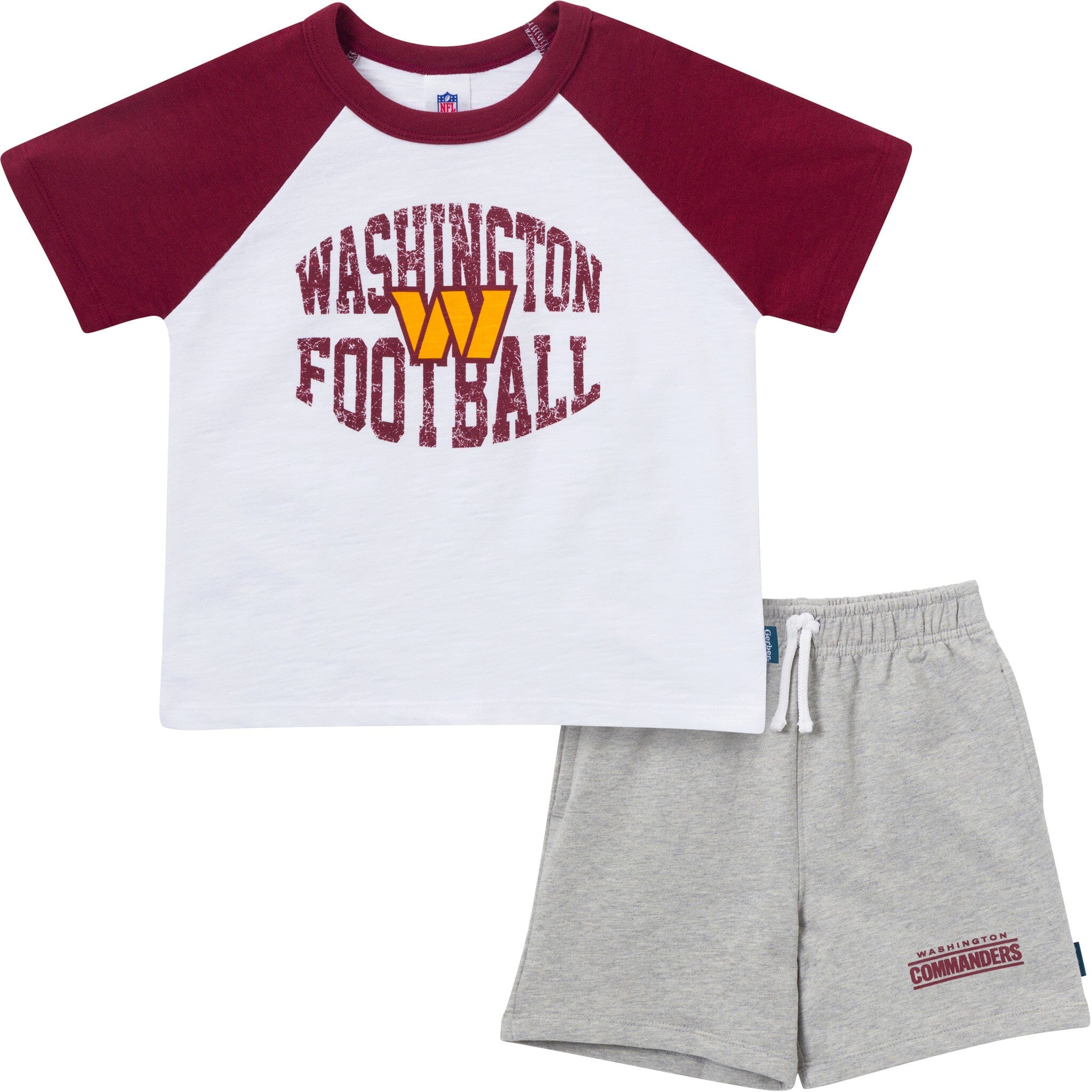 2-Piece Infant & Toddler Boys Washington Commanders T-Shirt and Shorts Set