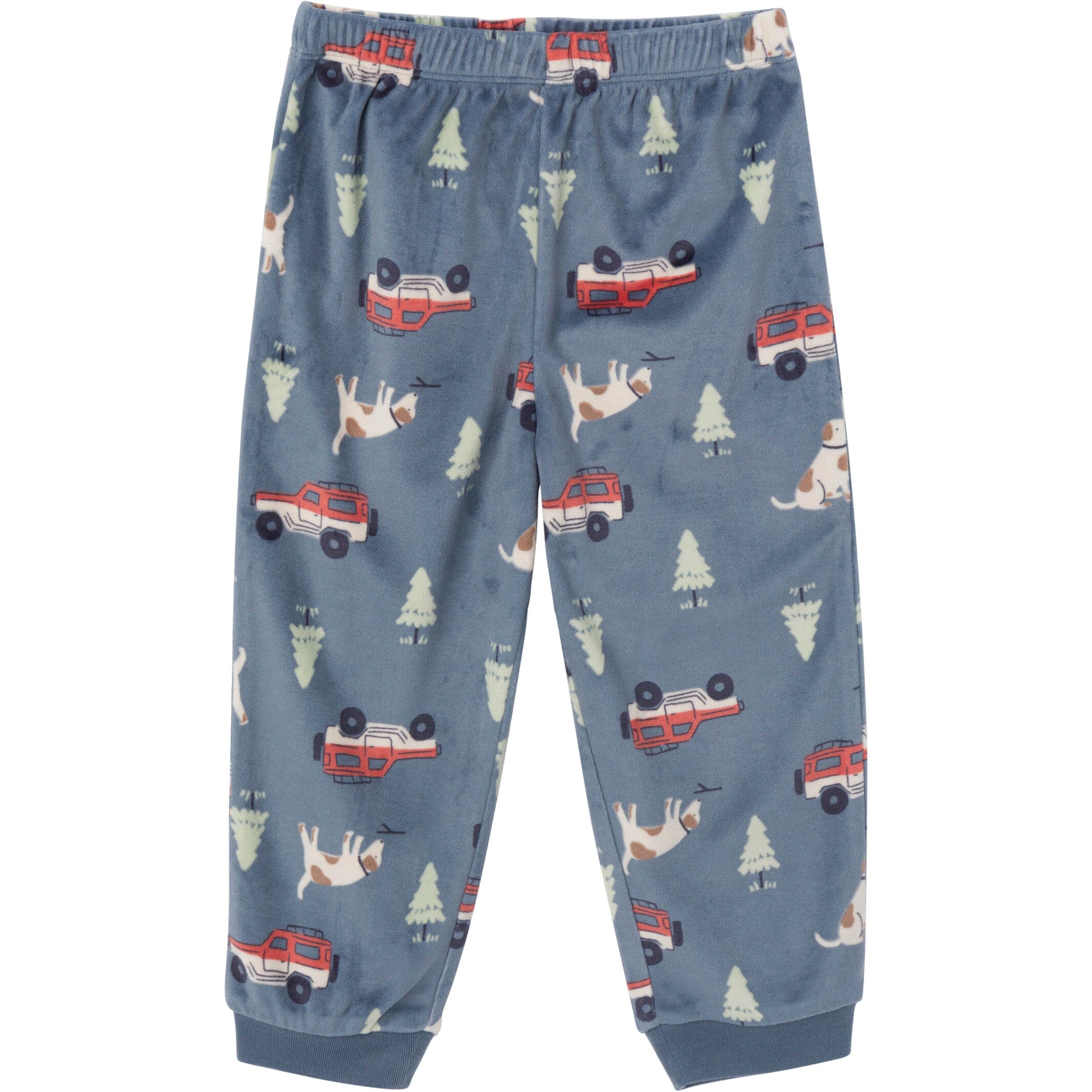 2-Piece Infant & Toddler Boys Dark Blue Camp Fleece Pajama Set - Image 5